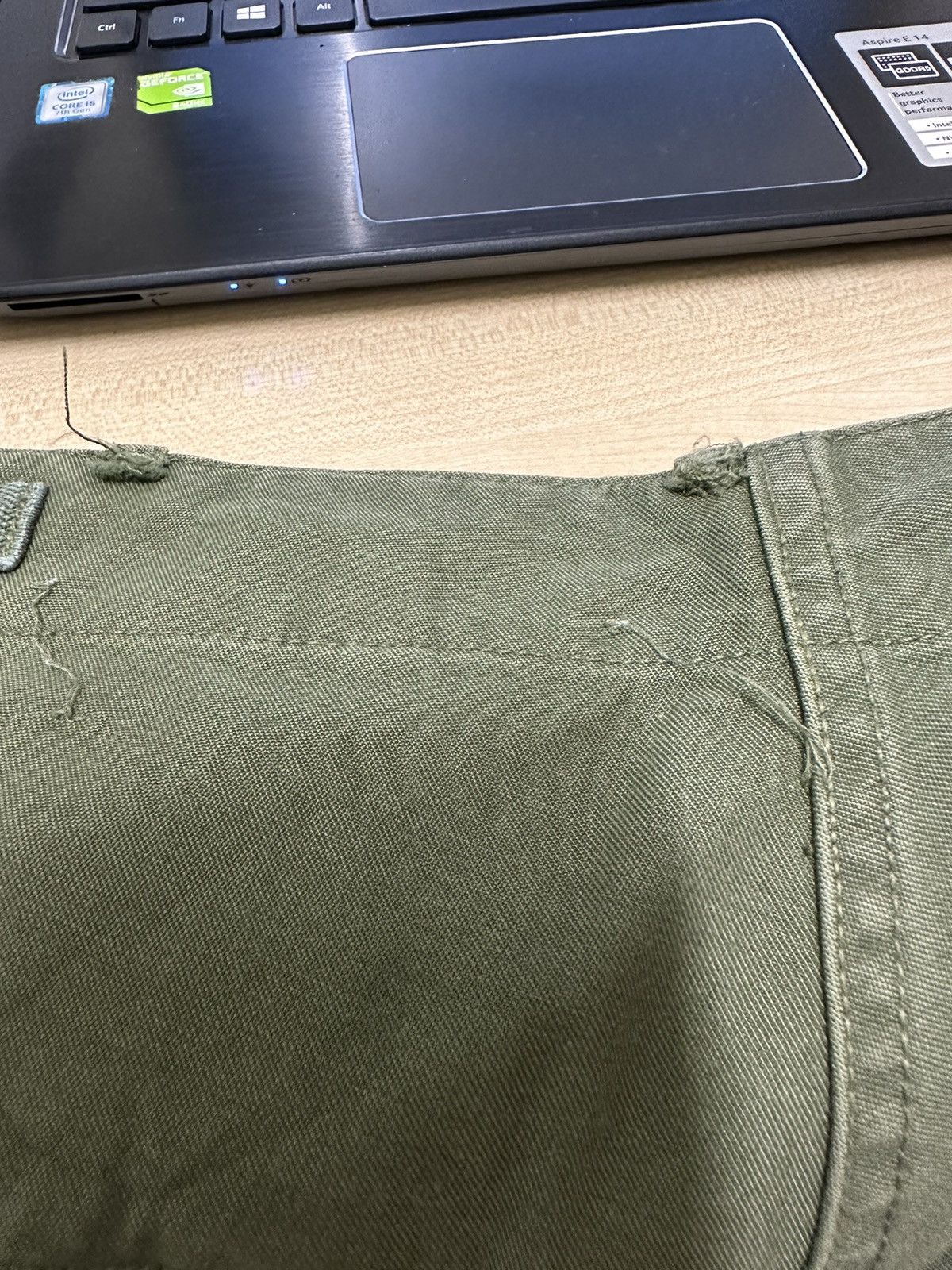Vintage Vtg OG Us Army Sateen Cargo Pant 60s 70s Nam Era Scovill Usa Size US 31 - 23 Thumbnail
