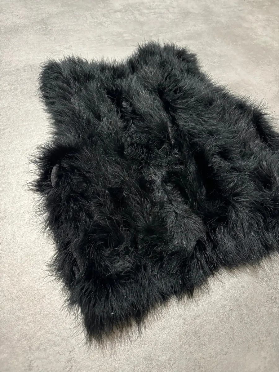 Emporio Armani SS2014 Emporio Armani Black Ostrich Feathers Fur Vest Size XS / US 0-2 / IT 36-38 - 4 Thumbnail