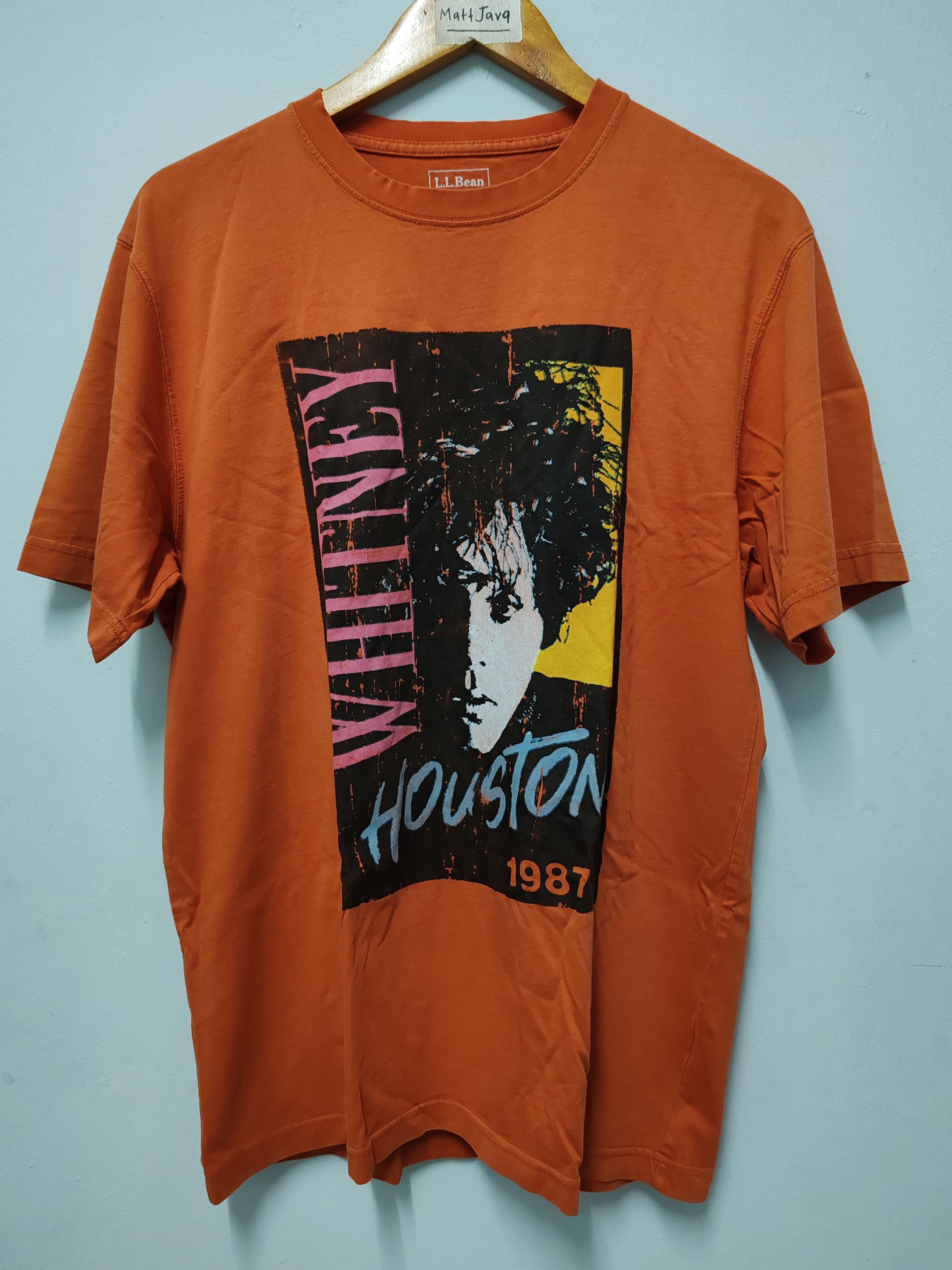 Band Tees Whitney Houston American Singer Actress Tee Janet Beyonce Size US M / EU 48-50 / 2 - 2 Thumbnail