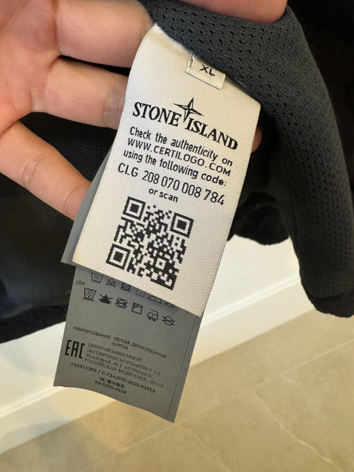 Stone Island Stone Island Black Naslan Light Jacket Size US XL / EU 56 / 4 - 7 Thumbnail