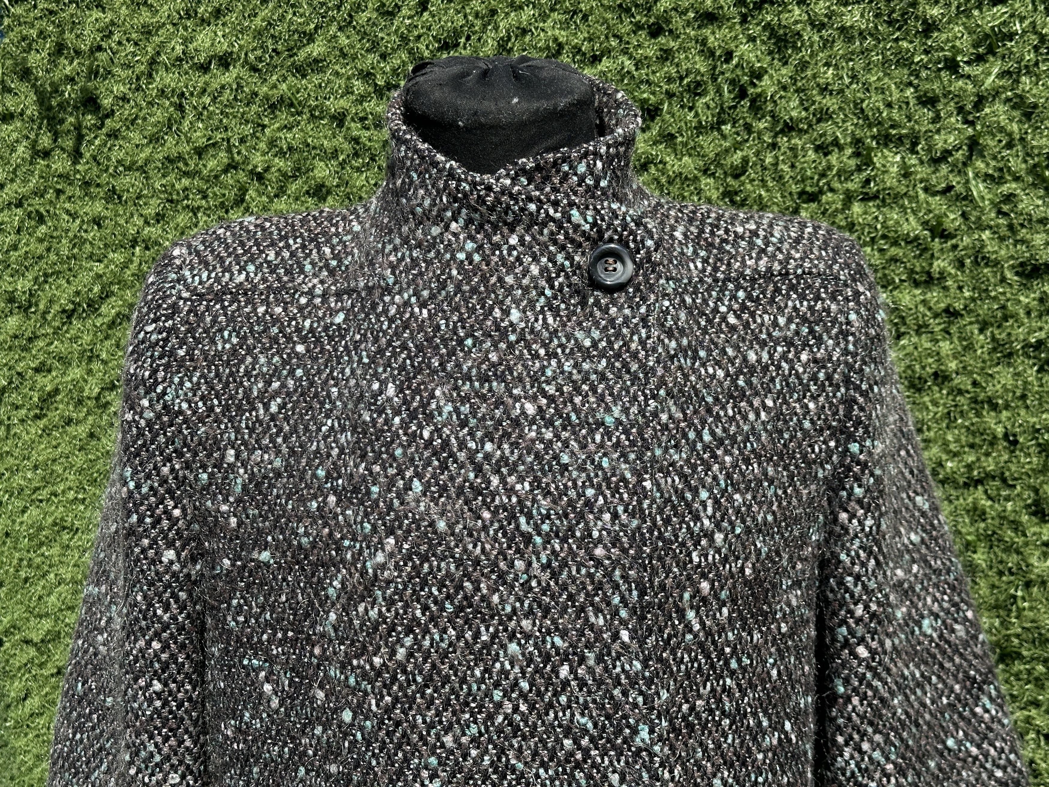 Herno Herno Alpaca Mohair Coat Asymmetric Funnel Neck One Size S M Size M / US 6-8 / IT 42-44 - 2 Thumbnail
