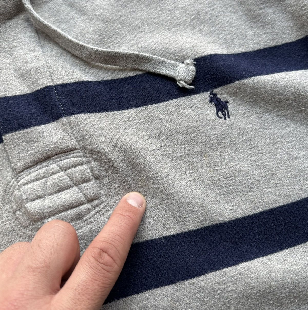 Polo Ralph Lauren Vintage Polo Ralph Lauren Striped Hoodie Size US XL / EU 56 / 4 - 4 Thumbnail