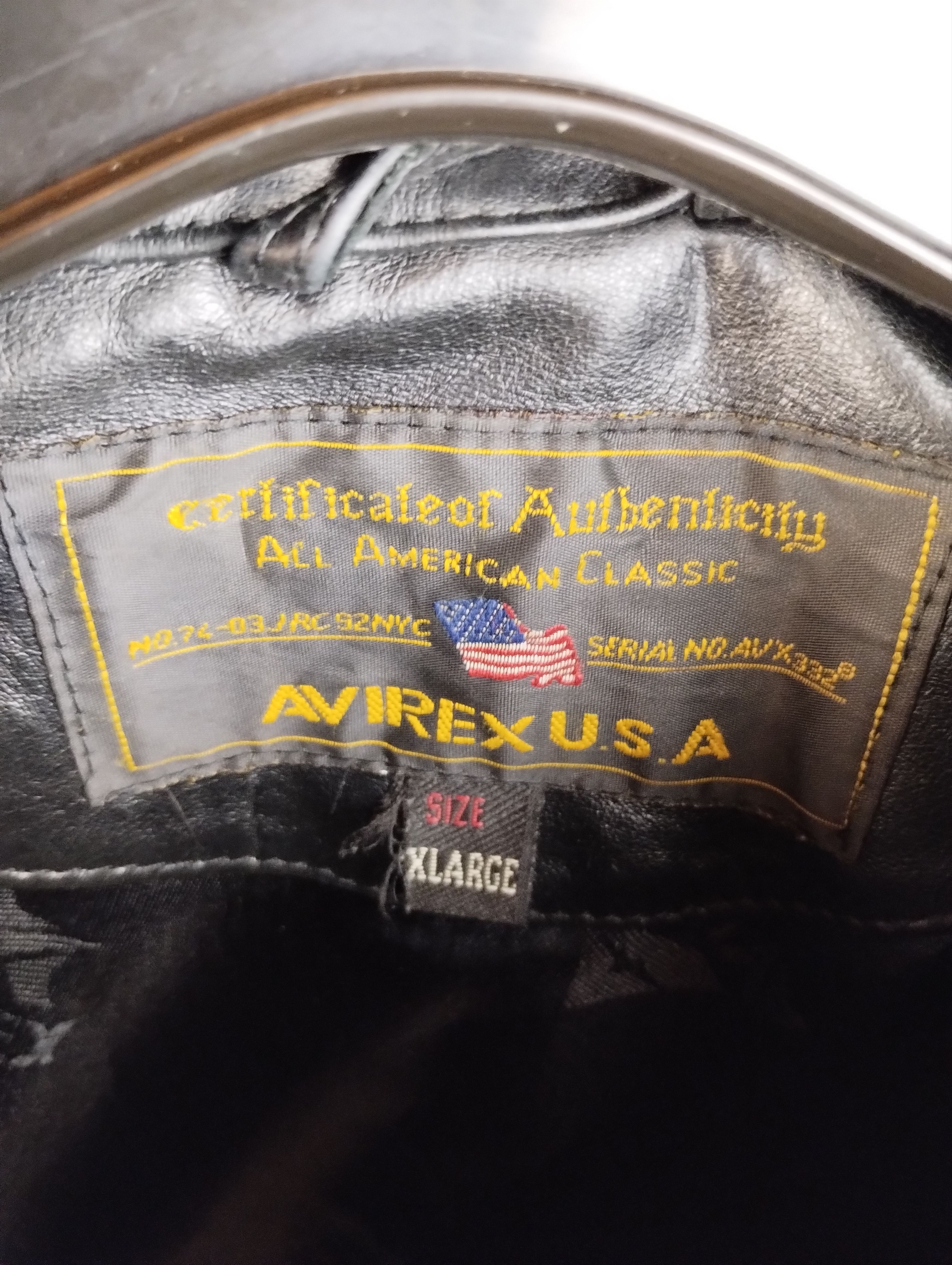Avirex Avirex USA Men’s Black Leather Jacket Size XL Excellent Cond Size US XL / EU 56 / 4 - 5 Thumbnail