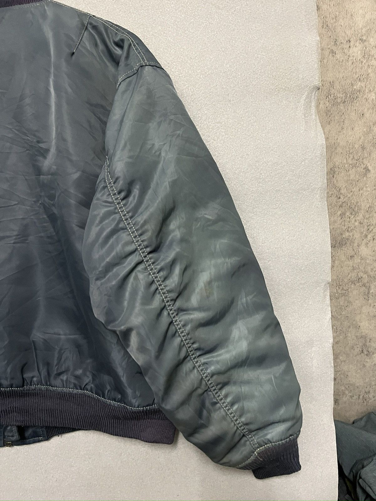 Vintage 412. The Army Air Force Style Bomber Sun Faded Size US M / EU 48-50 / 2 - 8 Thumbnail