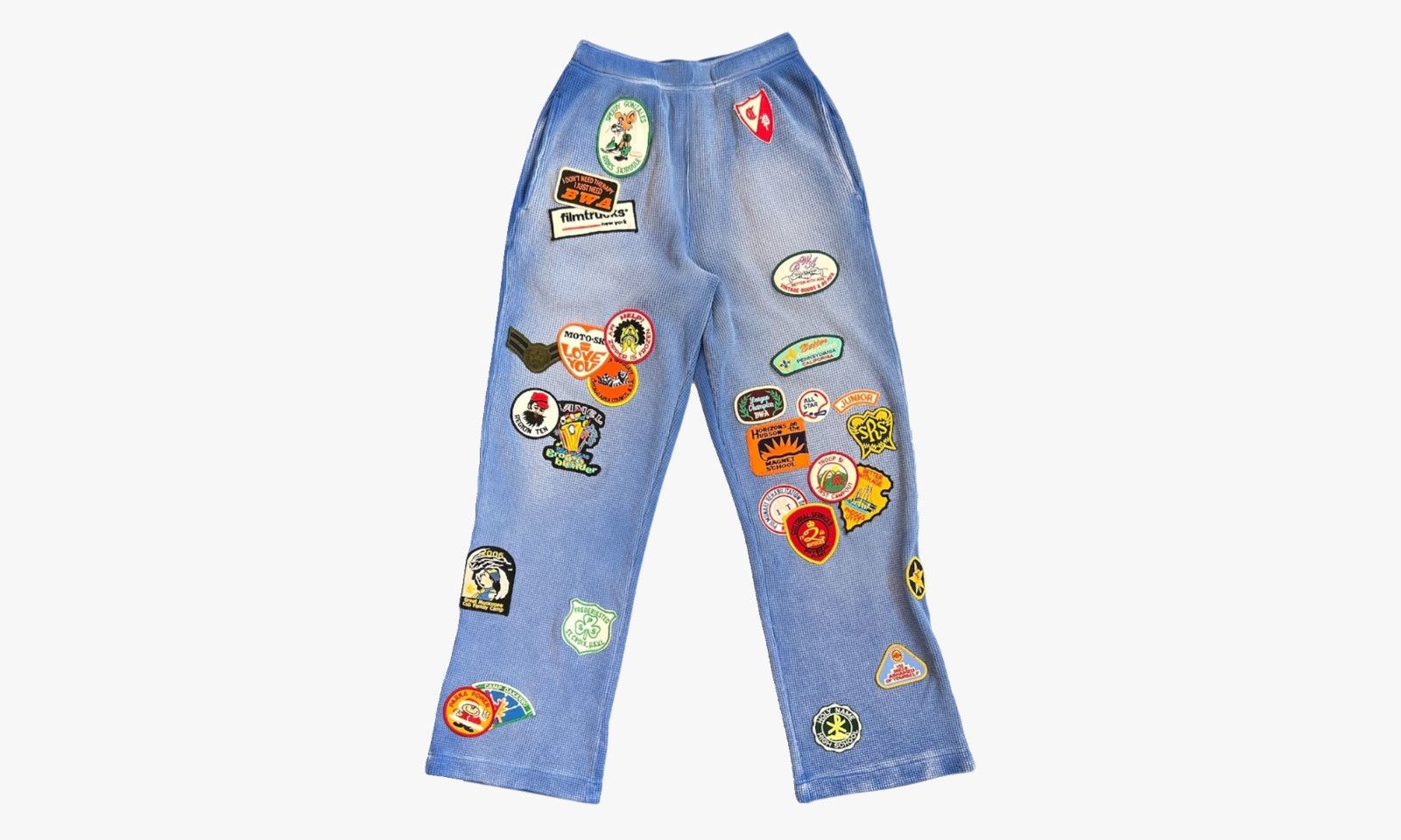 Better With Age Better With Age 'Gentlemen's Waffle' Blue Sweats Size US 38 / EU 54 - 1 Preview
