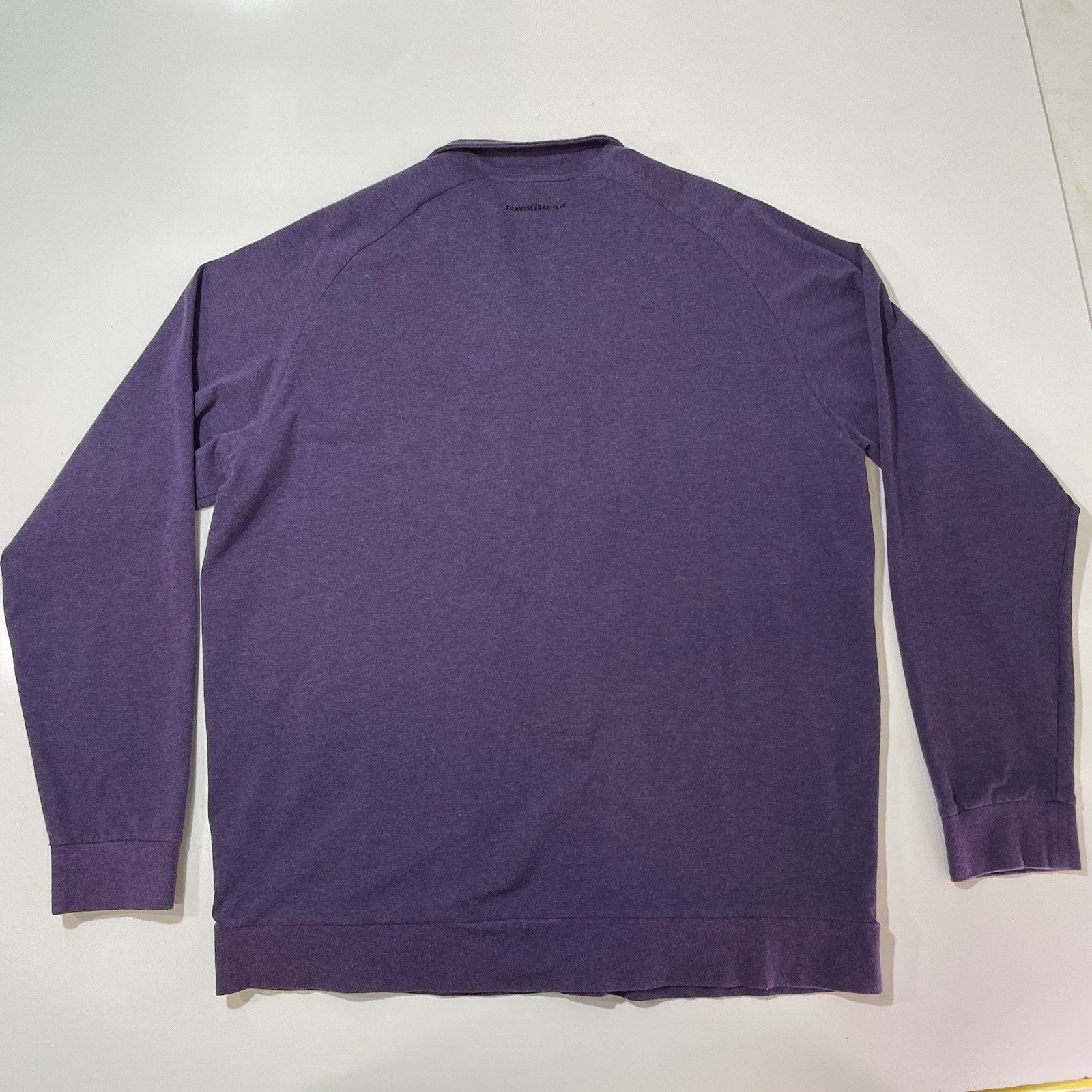 TravisMathew Travis Mathew Cloud Mens 2XL Purple Sweatshirt Golf Pullover Size US XXL / EU 58 / 5 - 8 Thumbnail