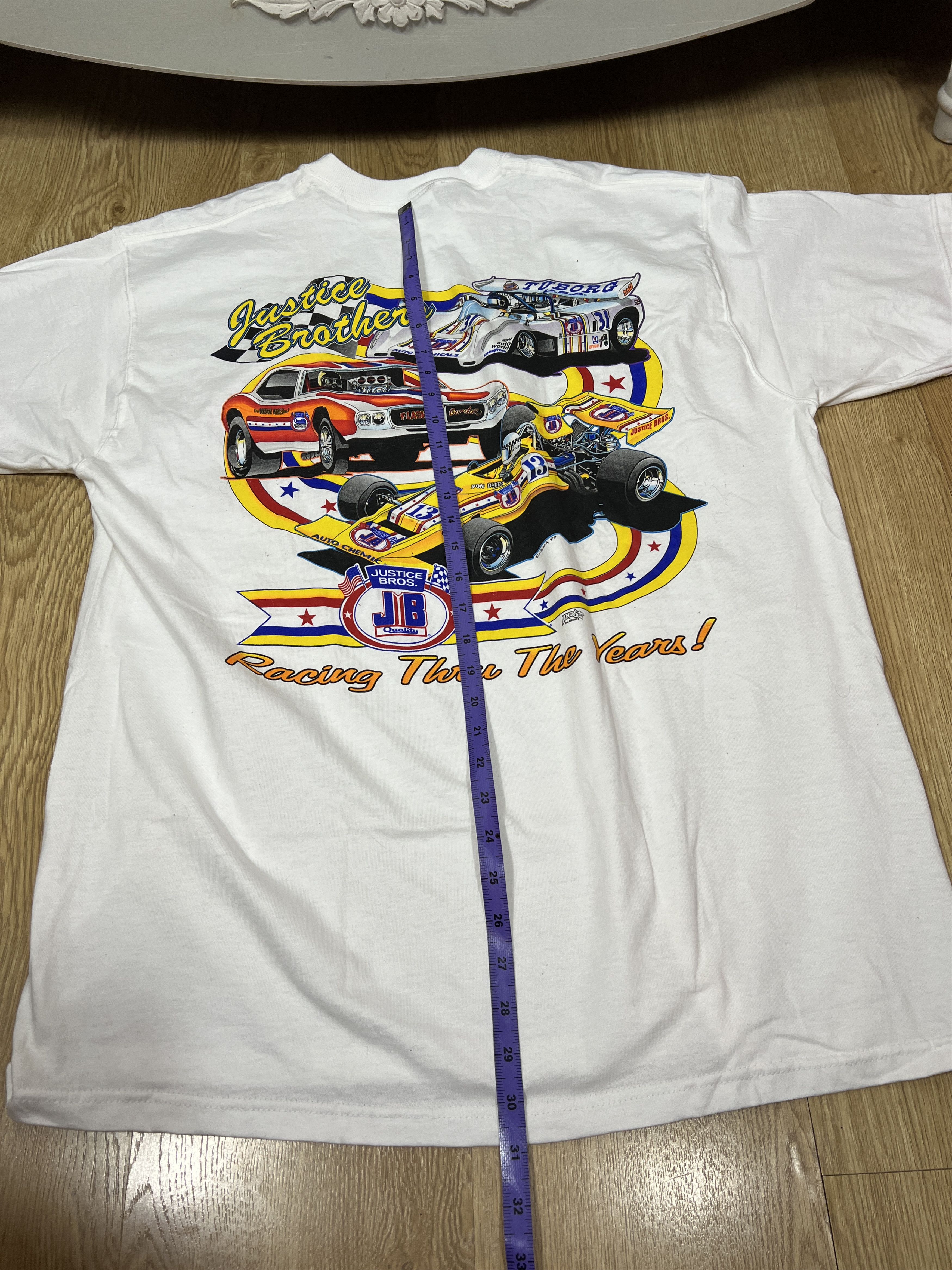 Other VINTAGE RACING JUSTICE BROTHERS 90S T SHIRT Size US XL / EU 56 / 4 - 10 Thumbnail
