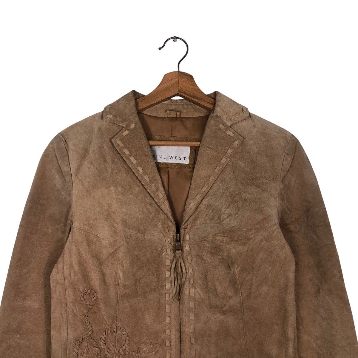Japanese Brand Cropped Biker Genuine Leather Jacket Nine West Issey Miyake Size US M / EU 48-50 / 2 - 3 Thumbnail