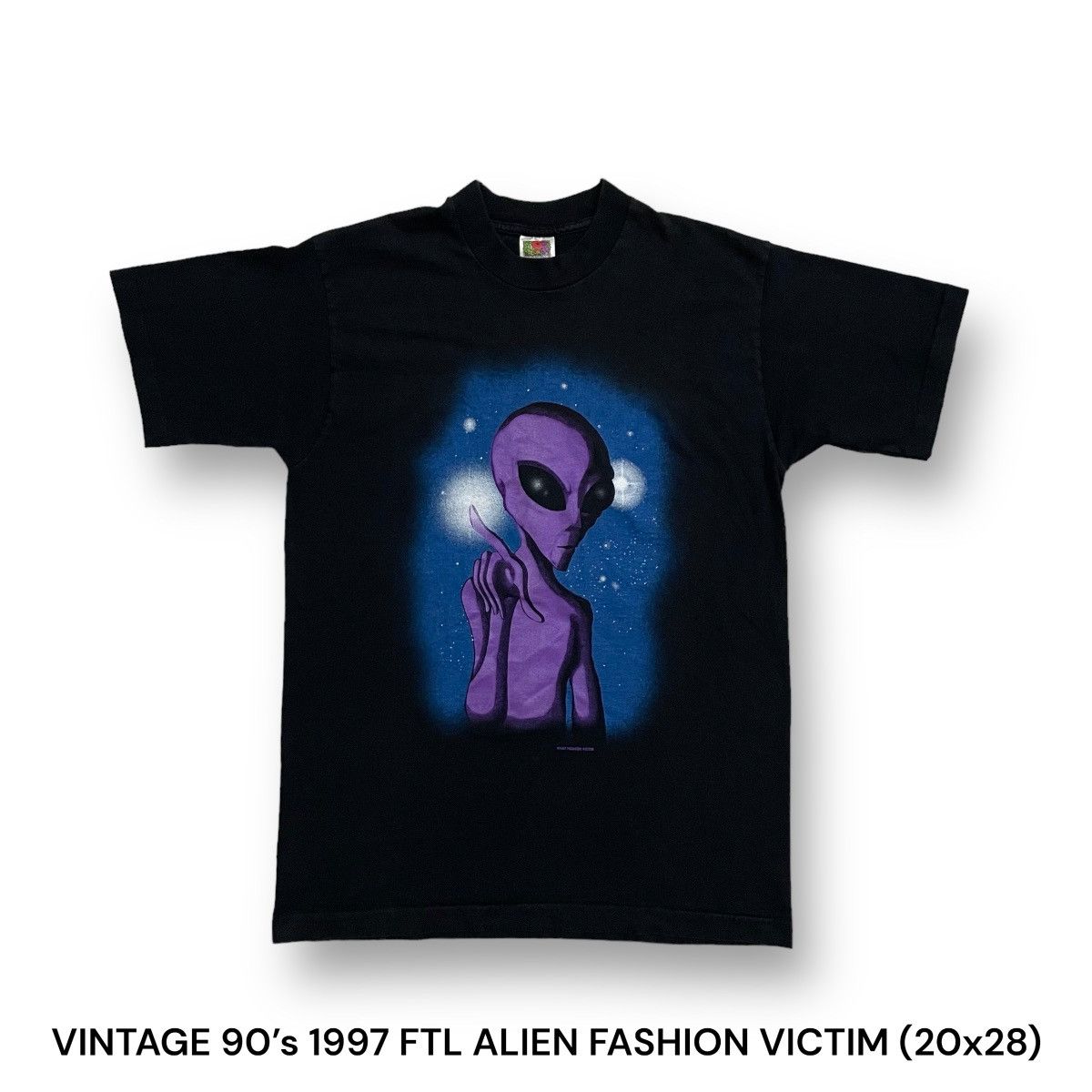 Fashion Victim Vintage 90’s 1997 Fashion Victim Fruit of the Loom Alien Size US M / EU 48-50 / 2 - 1 Thumbnail