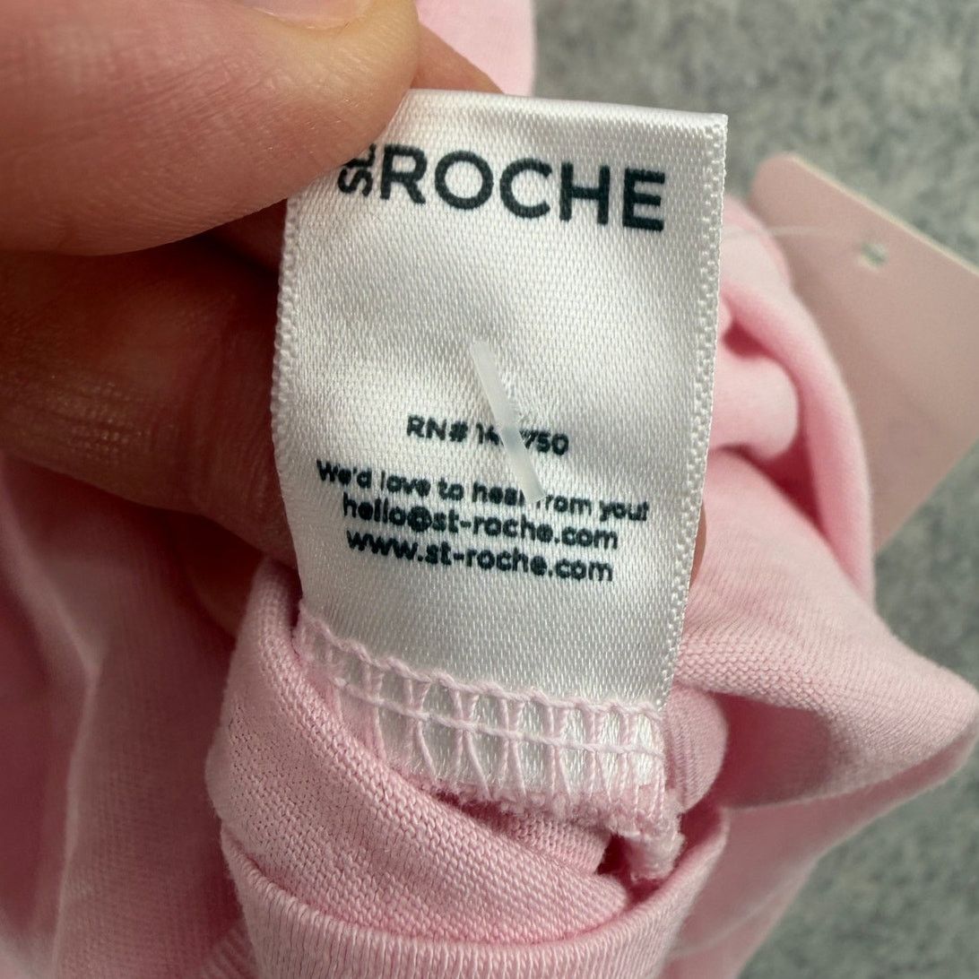 INTERMIX NWT St. Roche Echo Padded Shoulder Tee Pink Mini Dress XL Size XL / US 12-14 / IT 48-50 - 6 Thumbnail