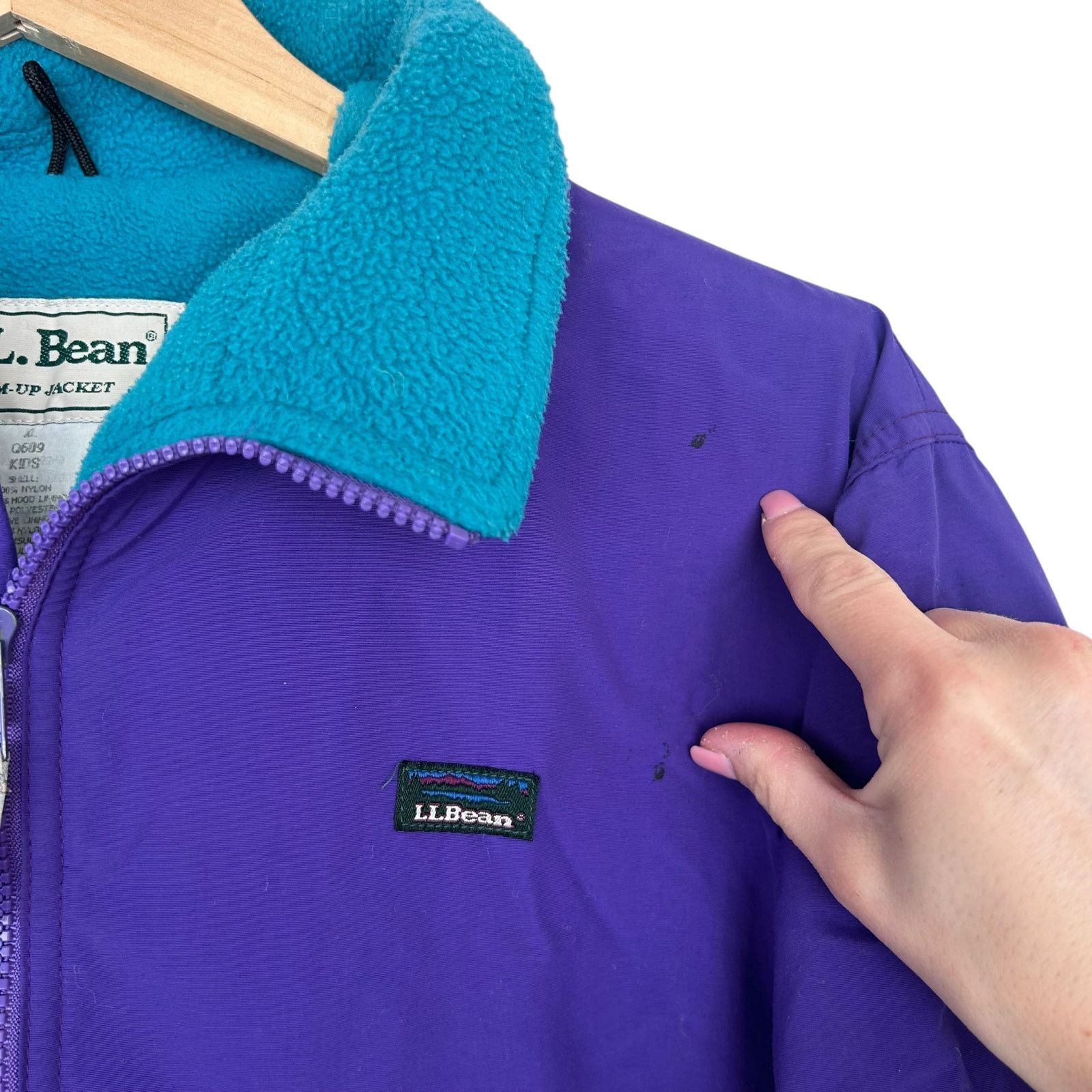 L.L. Bean Vintage LL Bean Purple Warm Up Jacket Sz XL Kids Size XL / US 12-14 / IT 48-50 - 2 Thumbnail