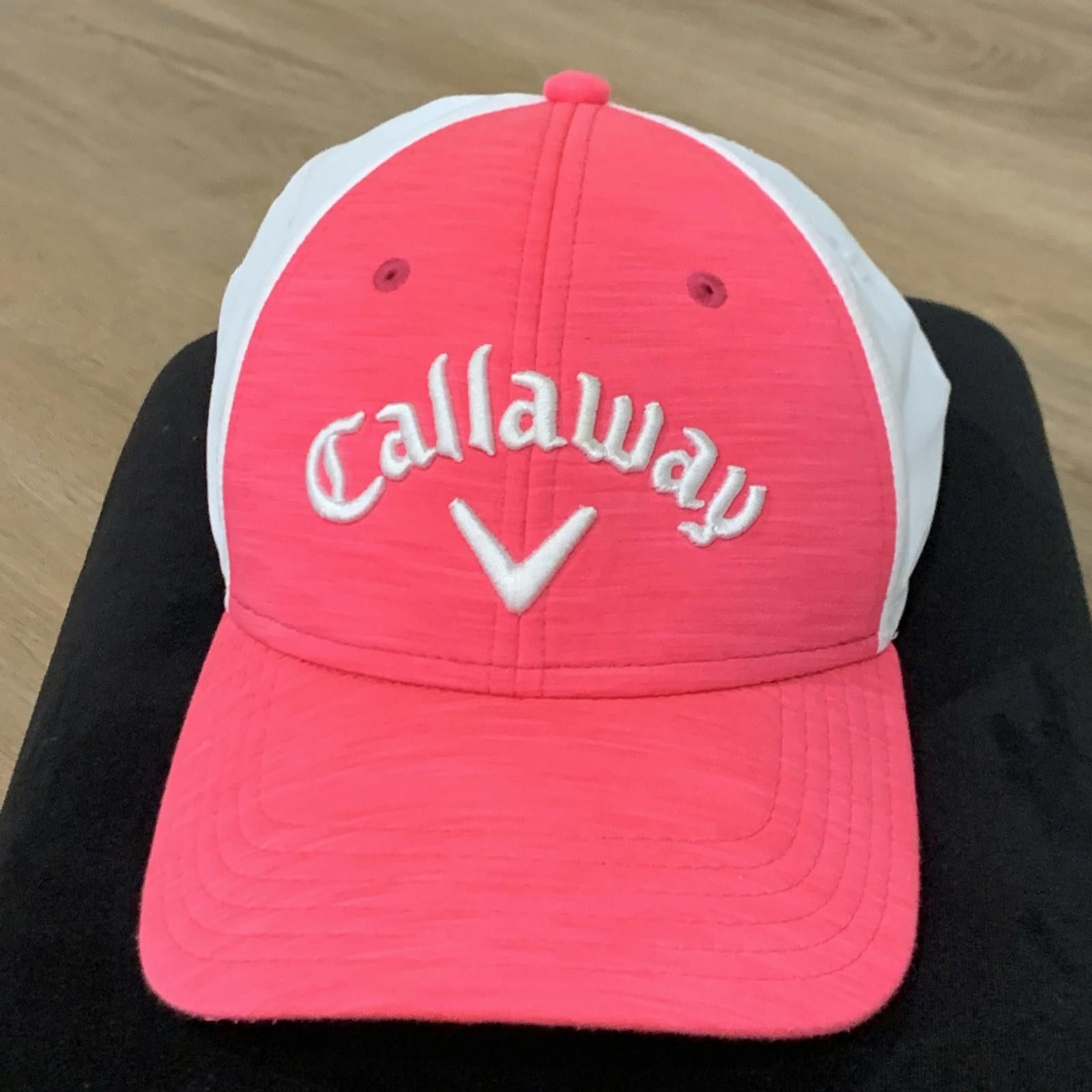 Pink Callaway Golf Cap Pink White Mesh Adjustable Strapback NWOT Size ONE SIZE - 2 Thumbnail