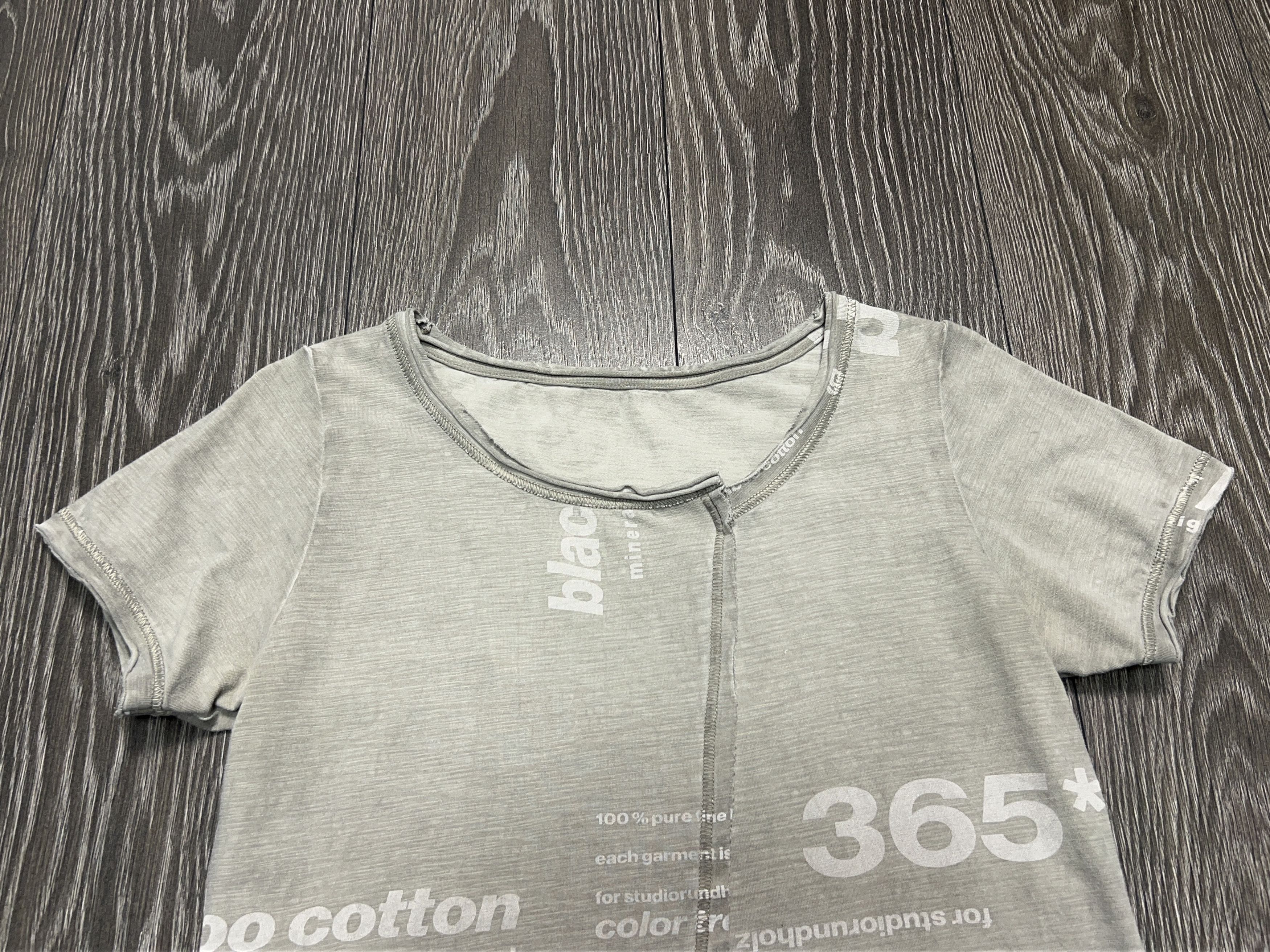 Rundholz Black Label Big Logo Gray Top T Shirt Short Sleeve Size M Size M / US 6-8 / IT 42-44 - 3 Thumbnail
