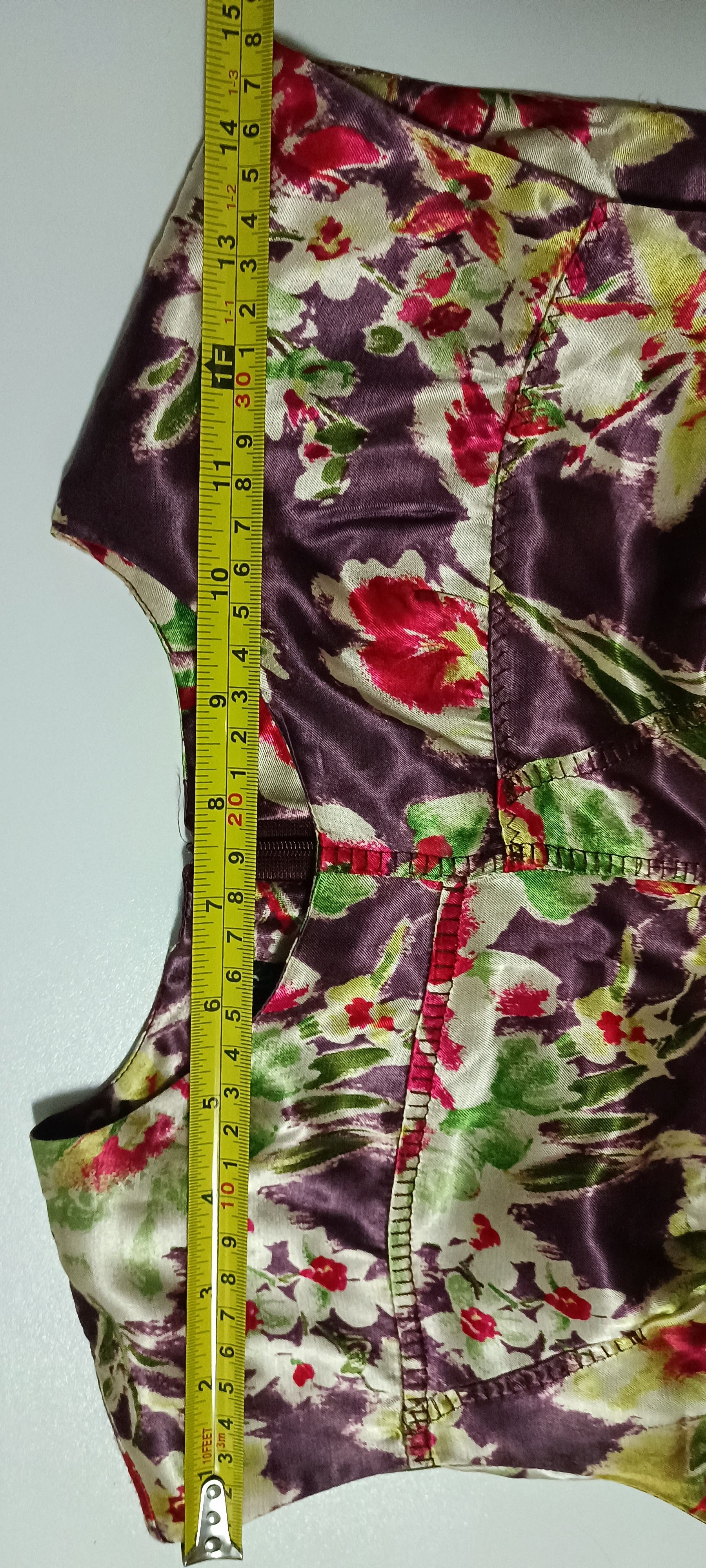 Jean Paul Gaultier 2000's- Midi dress in shiny purple satin Size M / US 6-8 / IT 42-44 - 24 Thumbnail