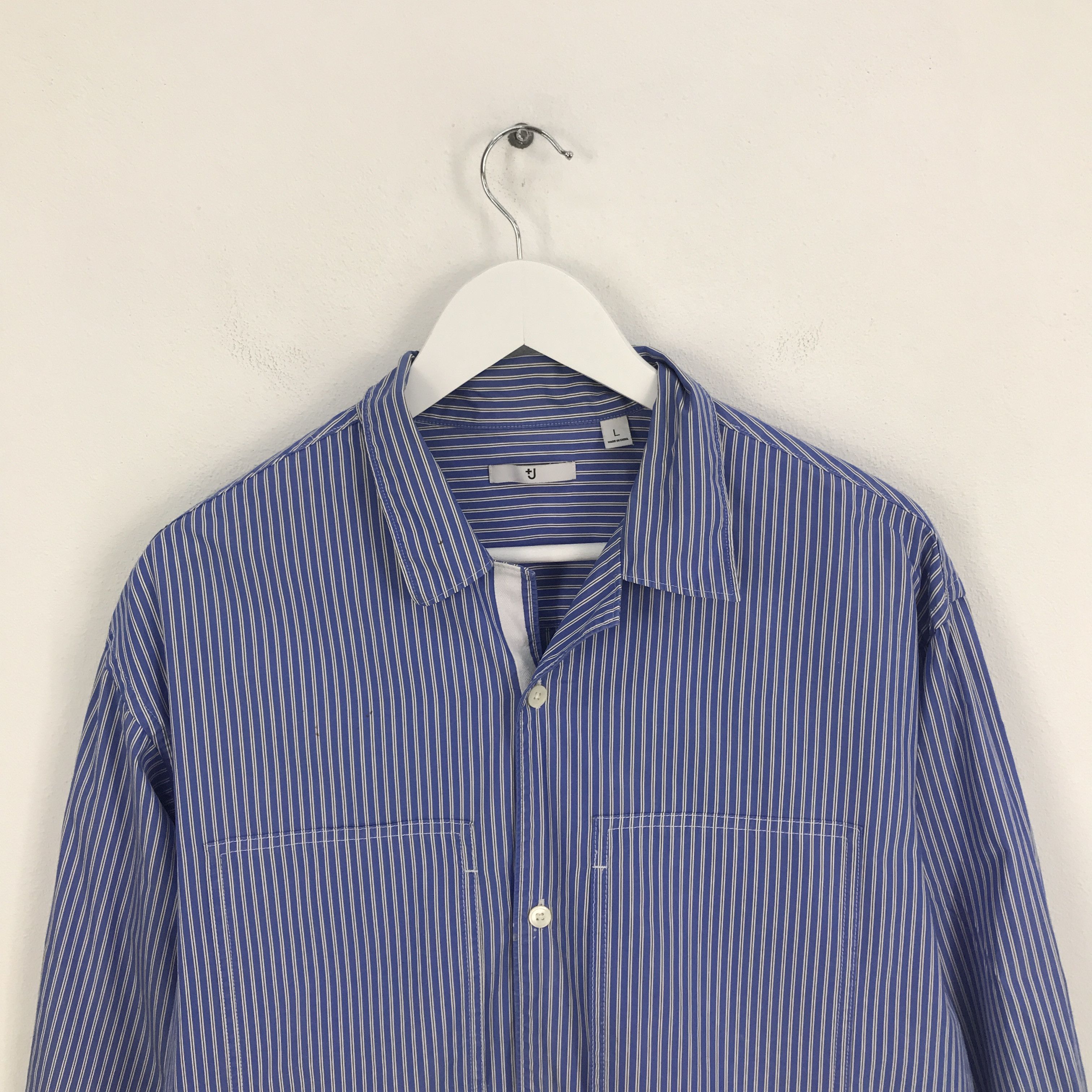 Jil Sander × Uniqlo Rare Jil Sander x striped uniqlo button jacket Size US L / EU 52-54 / 3 - 2 Thumbnail