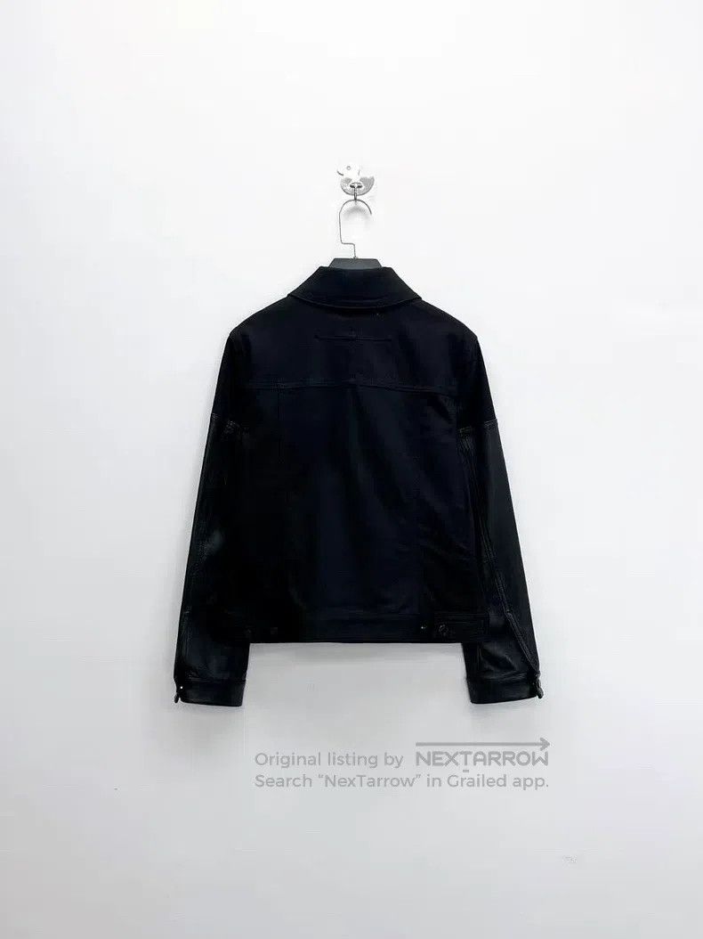 Givenchy Givenchy Black leather sleeve patched button logo denim ja Size XS / US 0-2 / IT 36-38 - 2 Thumbnail