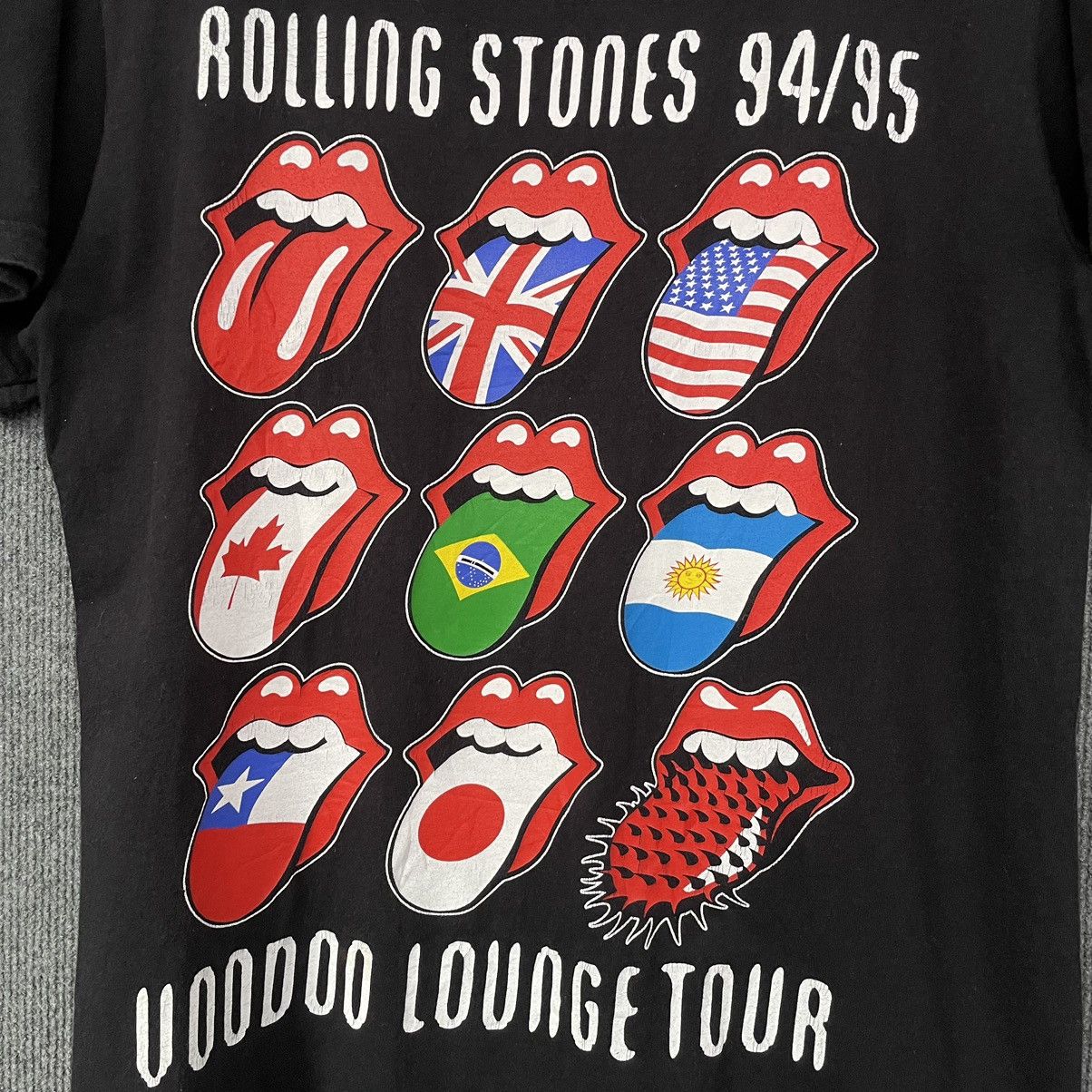 Band Tees Vintage Rolling Stones 94/95 Voodoo Lounge Tour Boot T Shirt Size US M / EU 48-50 / 2 - 2 Thumbnail