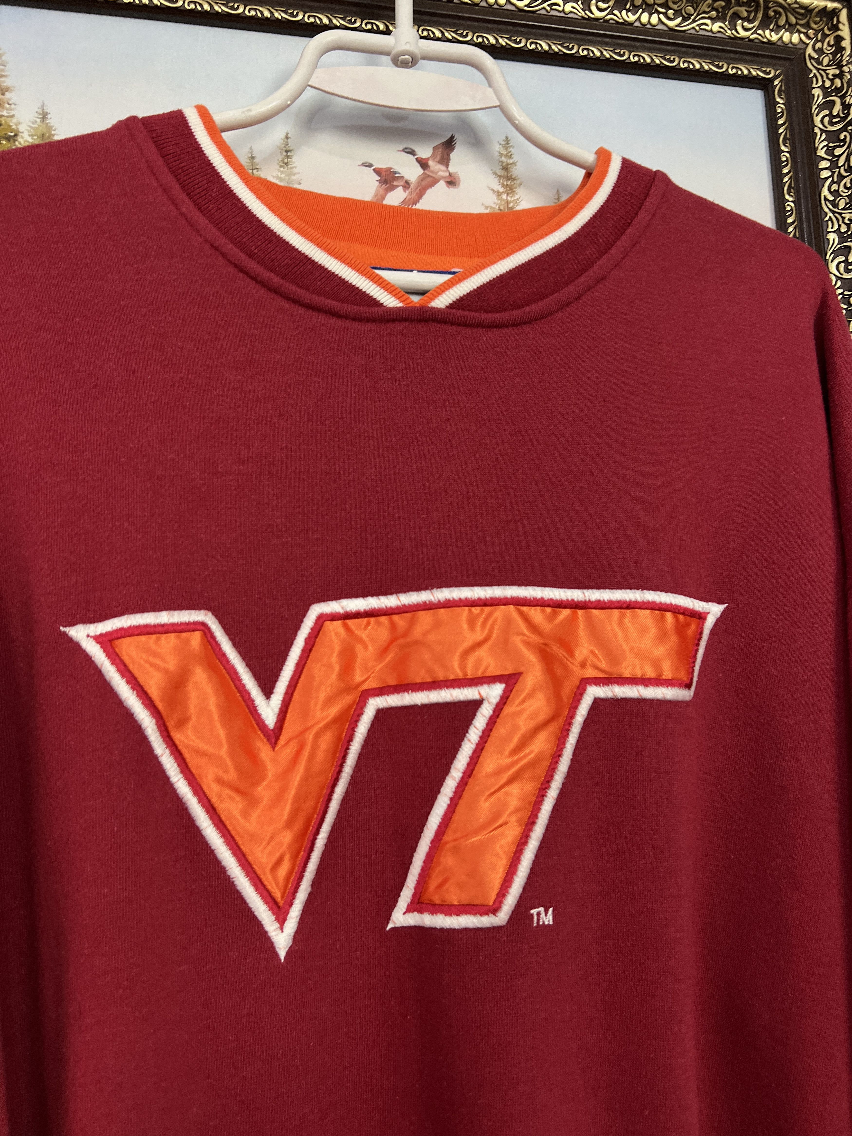 Starter Vintage Virginia Tech Sweatshirt Big Logo Crewneck Rare NCAA Size US L / EU 52-54 / 3 - 3 Thumbnail