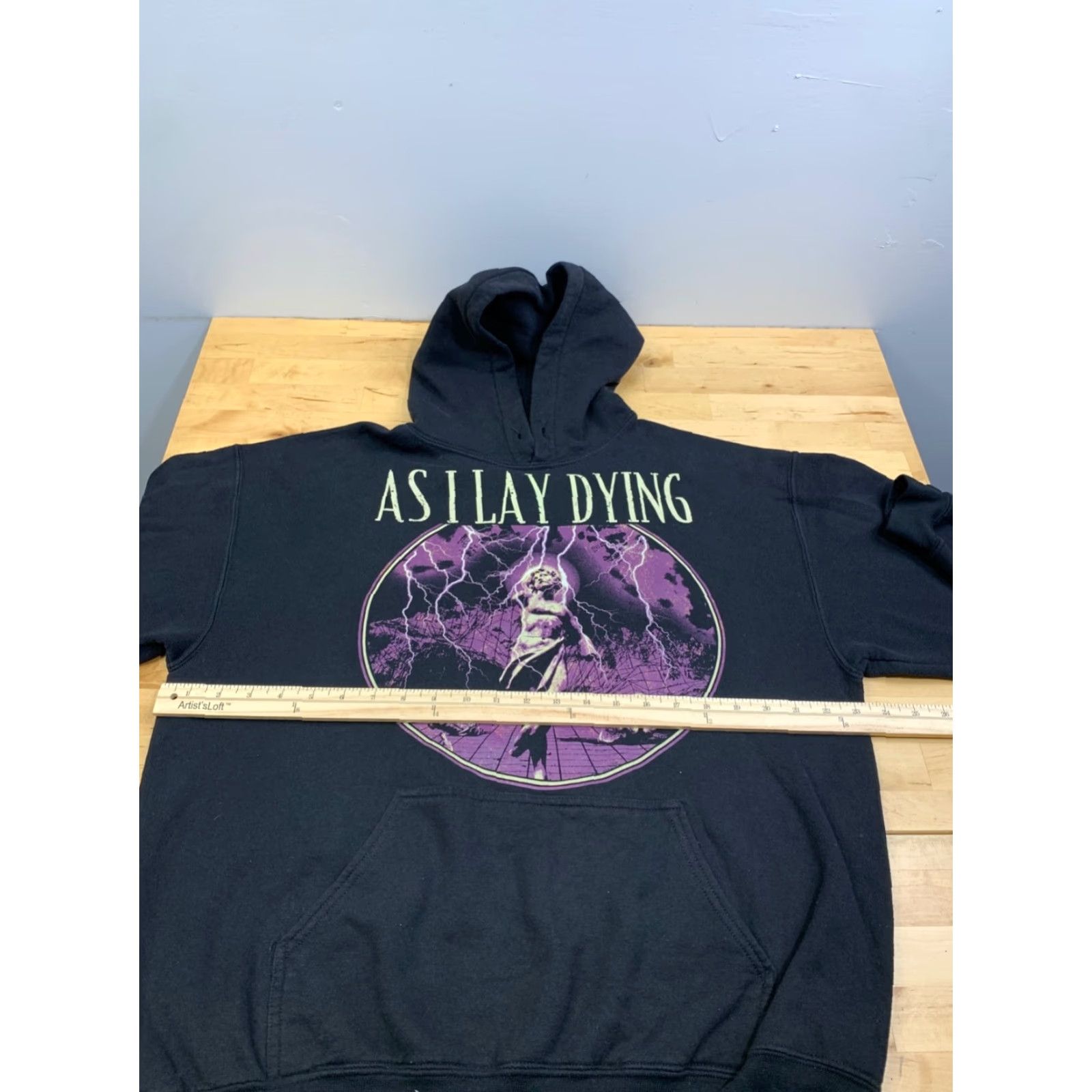 Gildan Gildan Hoodie Mens L Black Rock Music Pullover Hooded 12449 Size US L / EU 52-54 / 3 - 5 Thumbnail