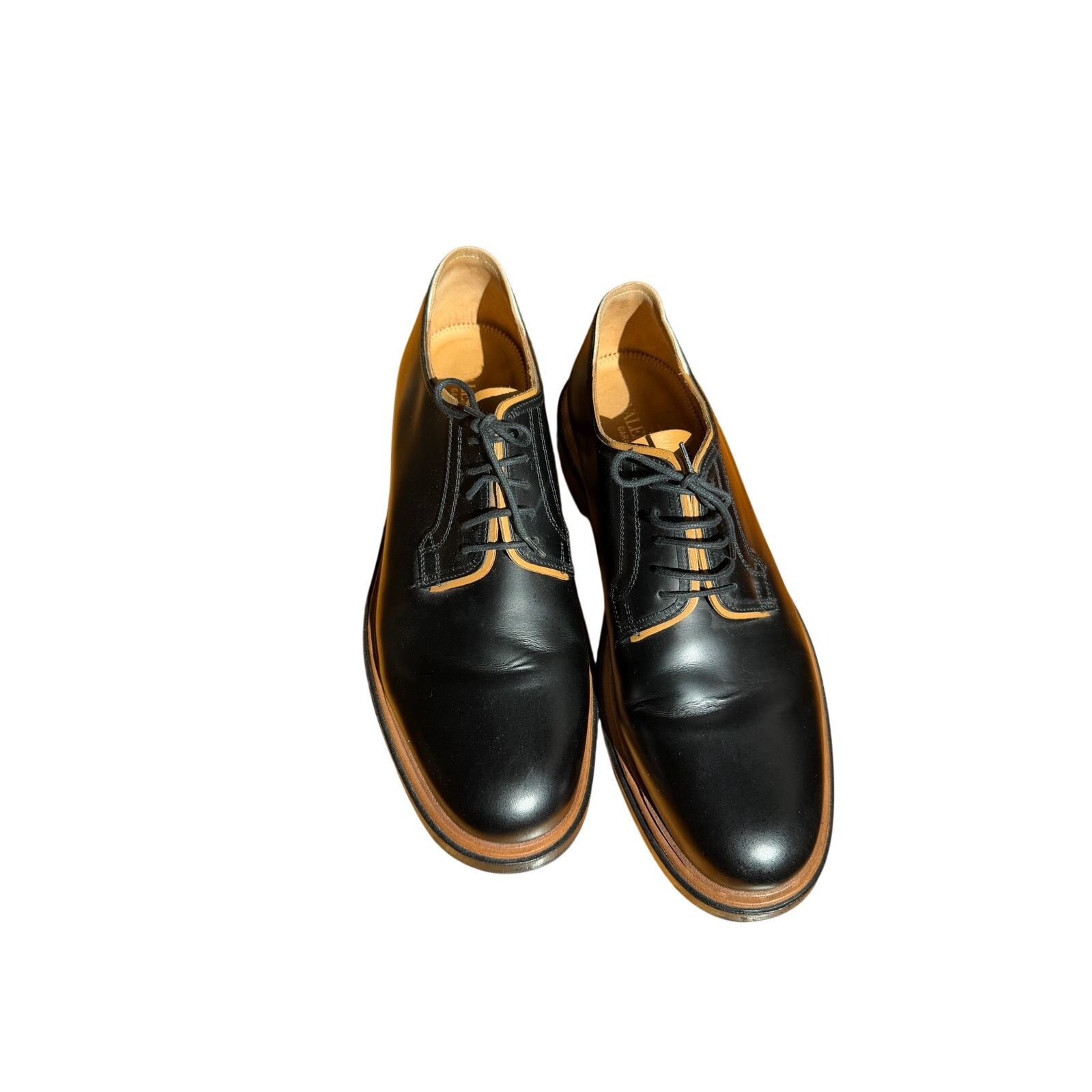 Valentino Valentino Garavani Black Leather B0990MY Derby Shoes Size US 10.5 / EU 43-44 - 1 Thumbnail