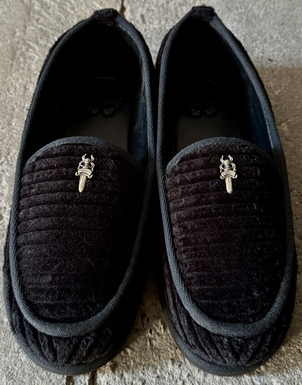 Chrome Hearts Chrome Hearts Corduroy Dagger Loafers | Grailed