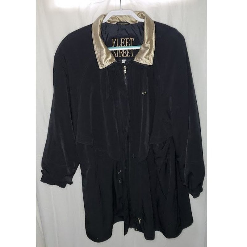 Other Fleet Street Black Gold Long Jacket Size 3X Size 3XL / US 20-22 - 1 Thumbnail
