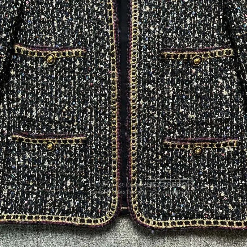 Chanel Chanel Deep Blue Silk Women's Jacket . Size S / US 4 / IT 40 - 4 Thumbnail