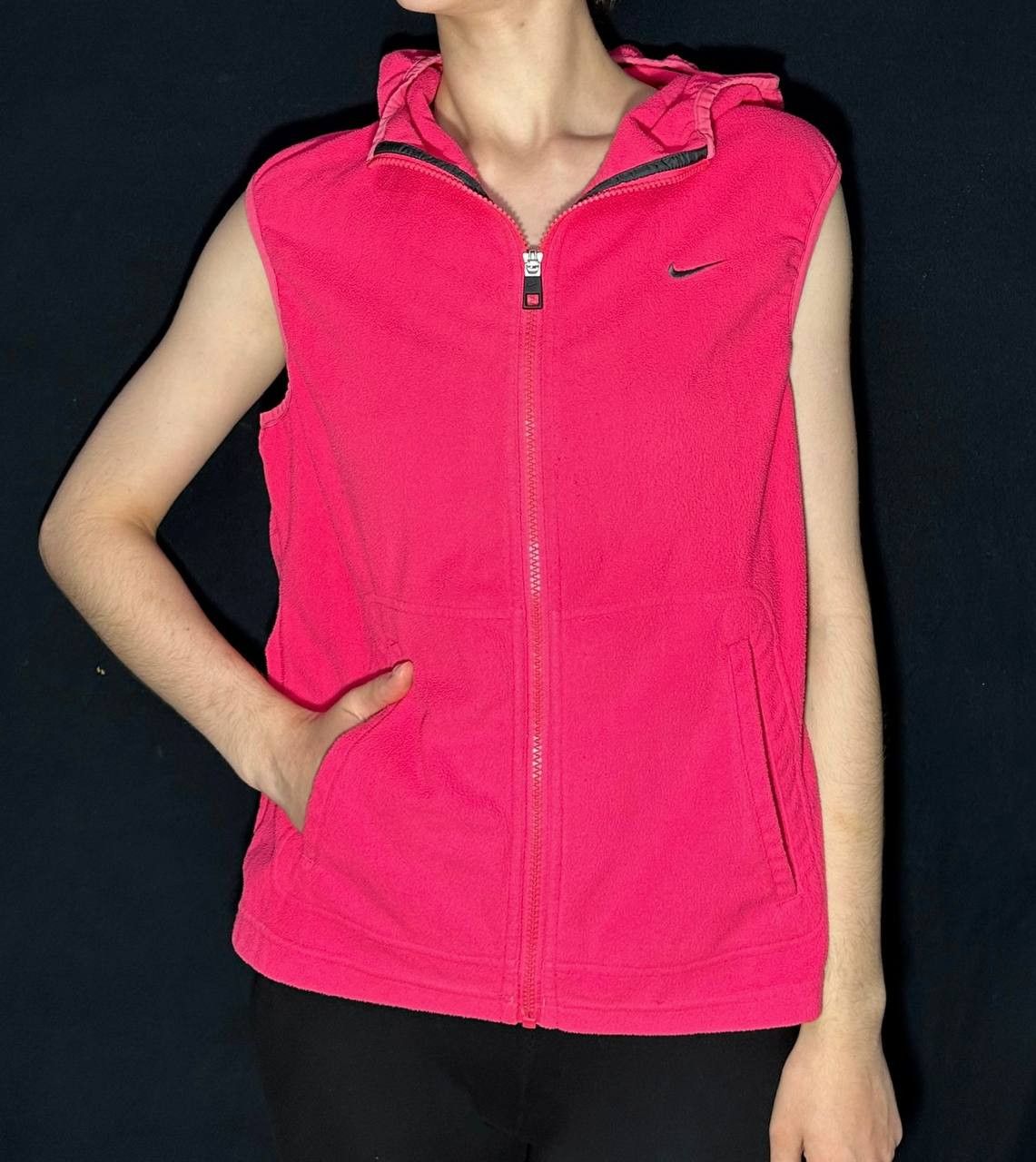 Nike Nike athletic dept sleeveless vest fleece 90s y2k style Size L / US 10 / IT 46 - 2 Thumbnail