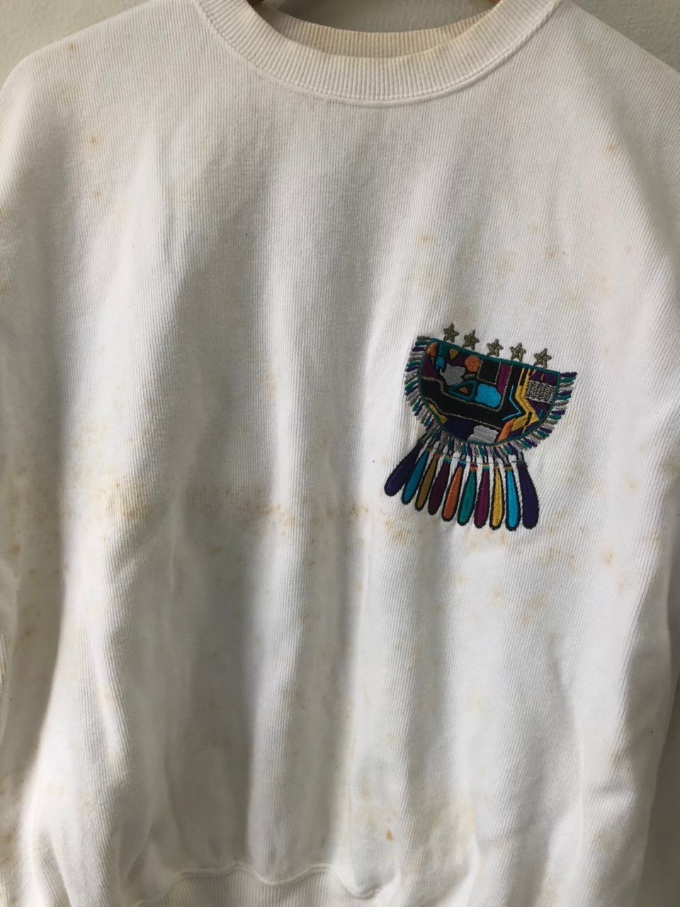 Vintage Sun Face (sun deity) crewneck Size US L / EU 52-54 / 3 - 4 Thumbnail