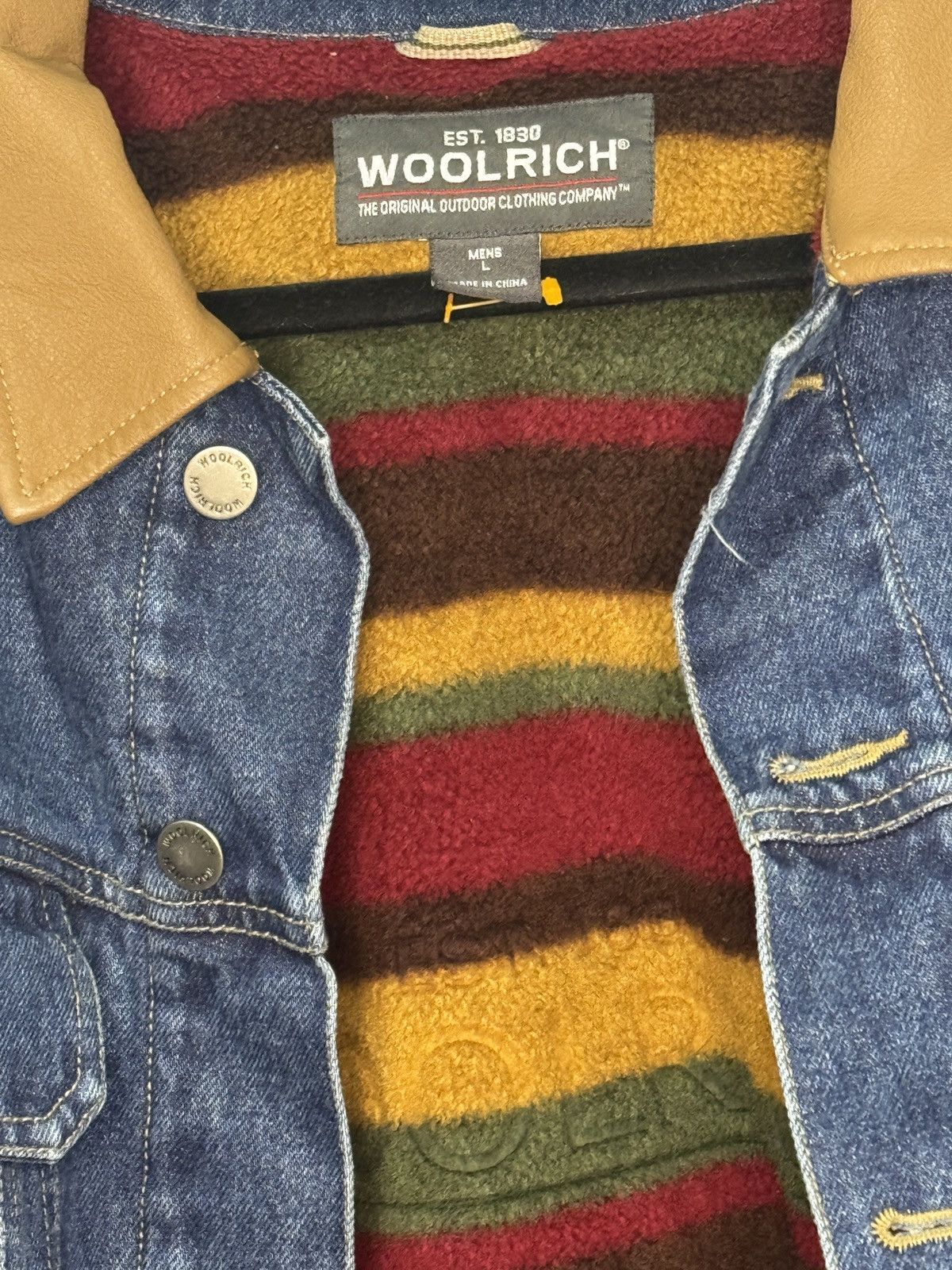 Woolrich Woolen Mills Vintage Woolrich Denim Jacket Size US L / EU 52-54 / 3 - 3 Thumbnail