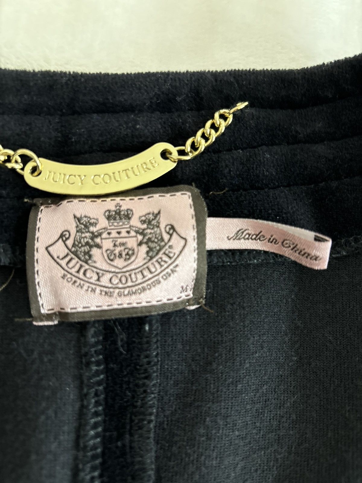 Juicy Couture Vintage Juicy Couture Black Velour Peplum Hem Belt Tie Long Size M / US 6-8 / IT 42-44 - 5 Thumbnail