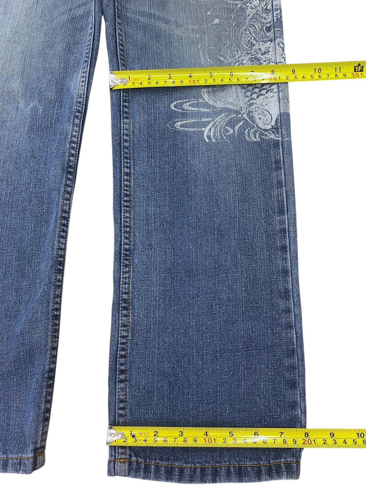 Other Japanese Brand Faded Wash Stye Embroidered Jeans Size US 31 - 8 Thumbnail