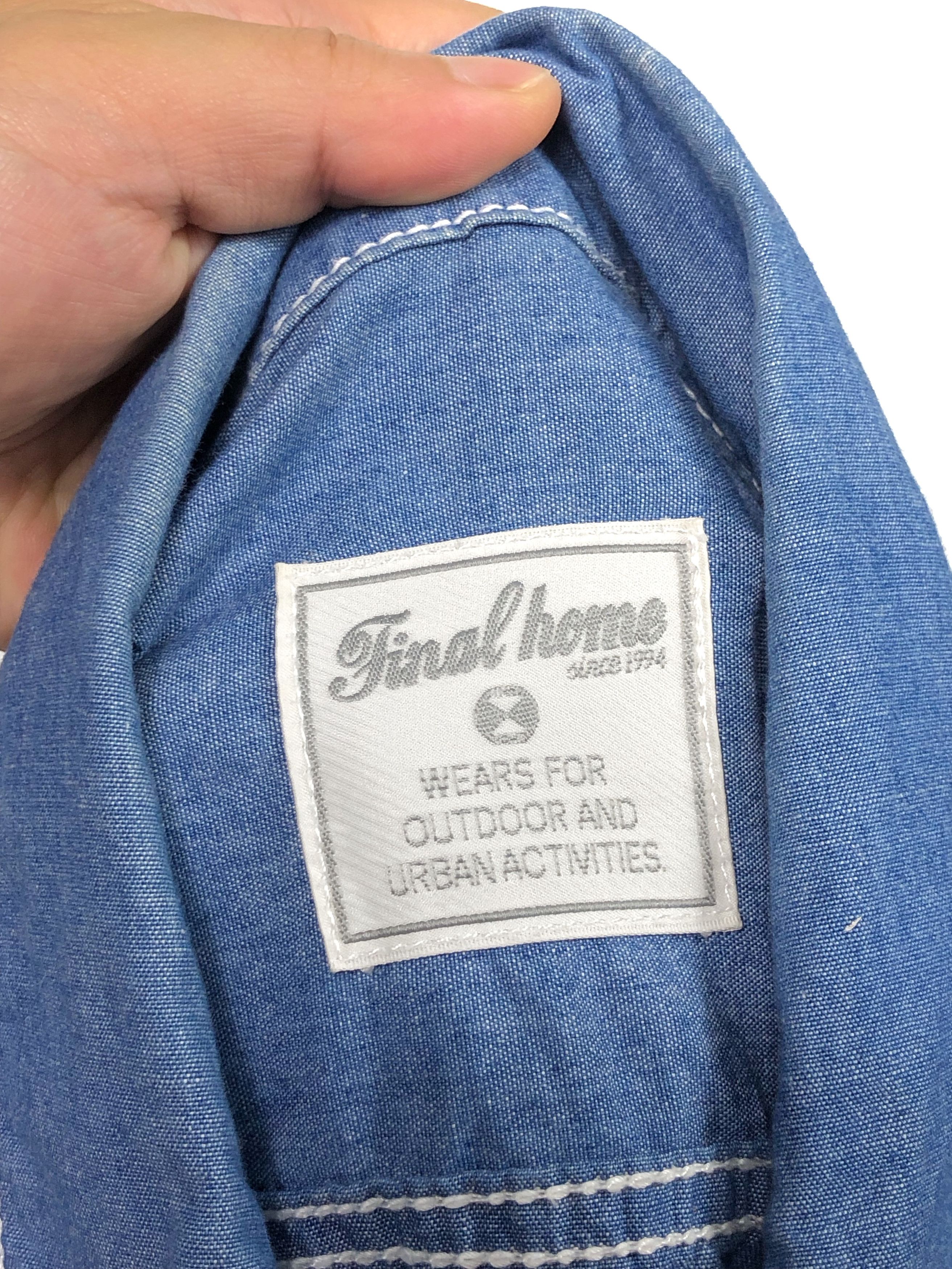 Final Home RARE🔥S/S 2013 FH CHAMBRAY L/S BUTTON UPS Size US S / EU 44-46 / 1 - 8 Thumbnail