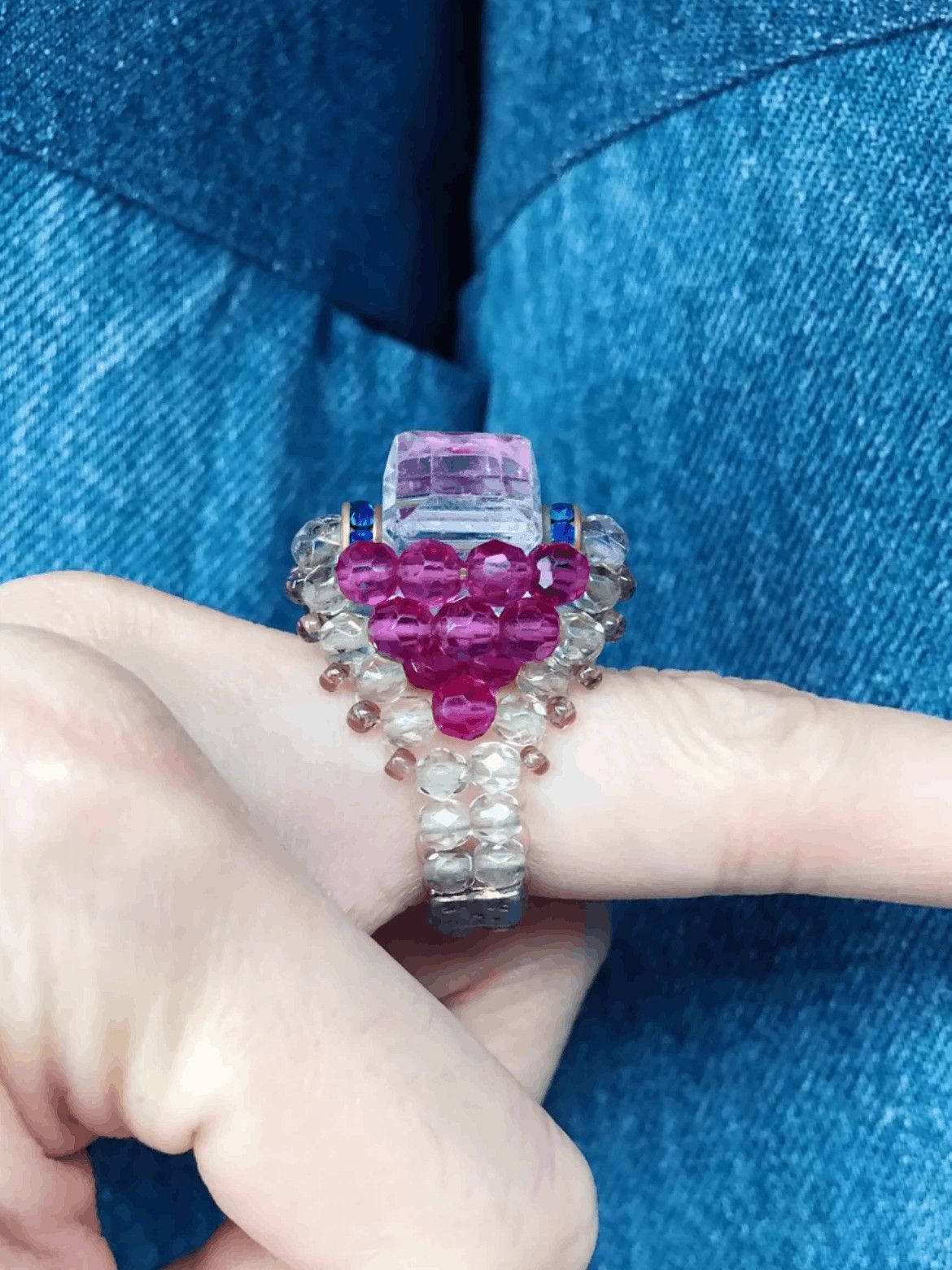 Number (N)ine Number Nine Woven Jewelry Ring Size ONE SIZE - 4 Thumbnail