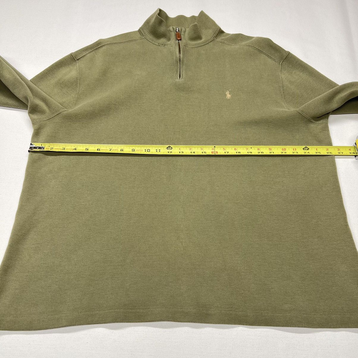 Polo Ralph Lauren Polo Ralph Lauren Sweater Green 1/4 Zip Pullover Quarter Size US XL / EU 56 / 4 - 17 Thumbnail
