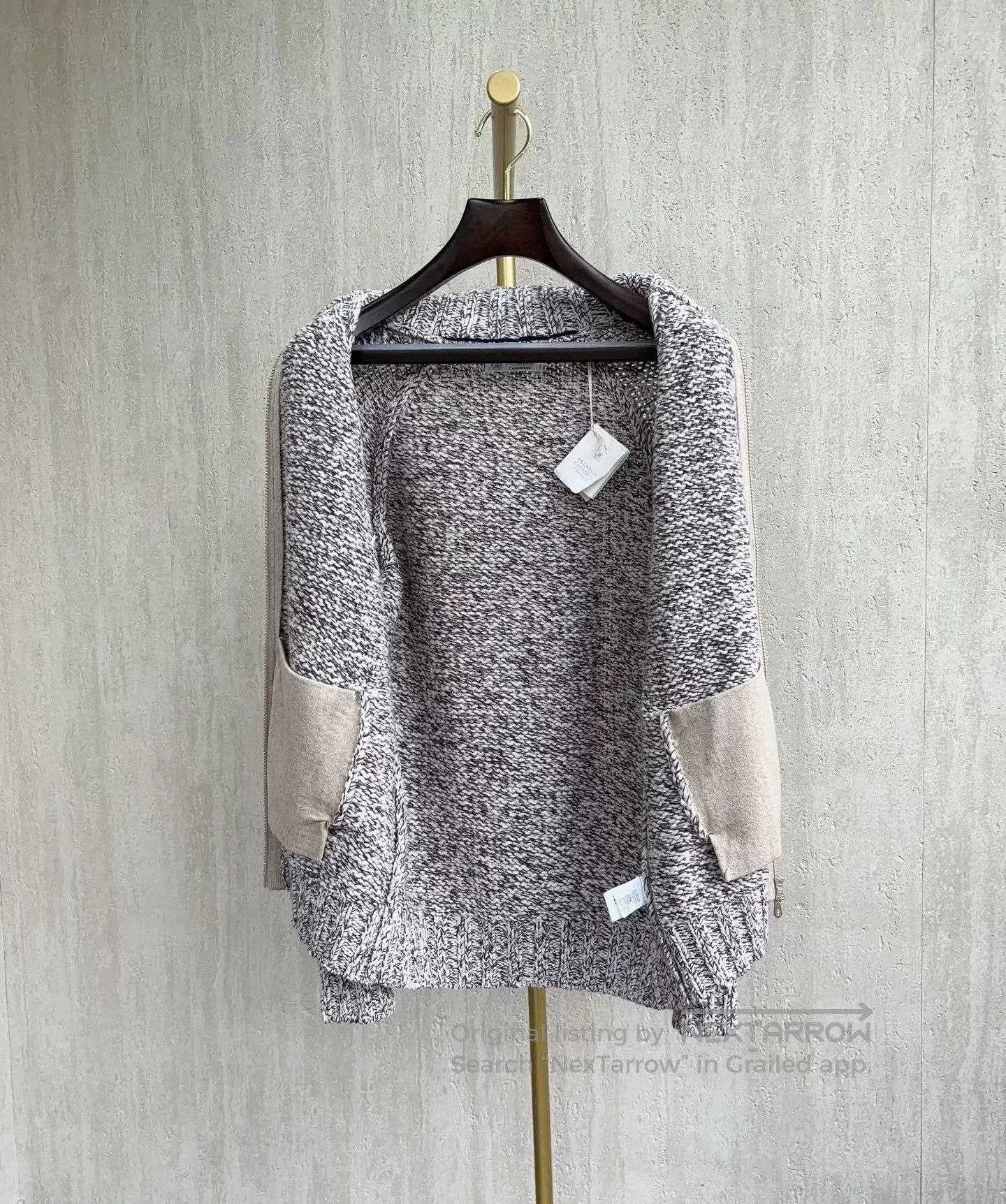 Brunello Cucinelli Brunello Cucinelli Zip Knit Cardigan. Size US L / EU 52-54 / 3 - 7 Thumbnail