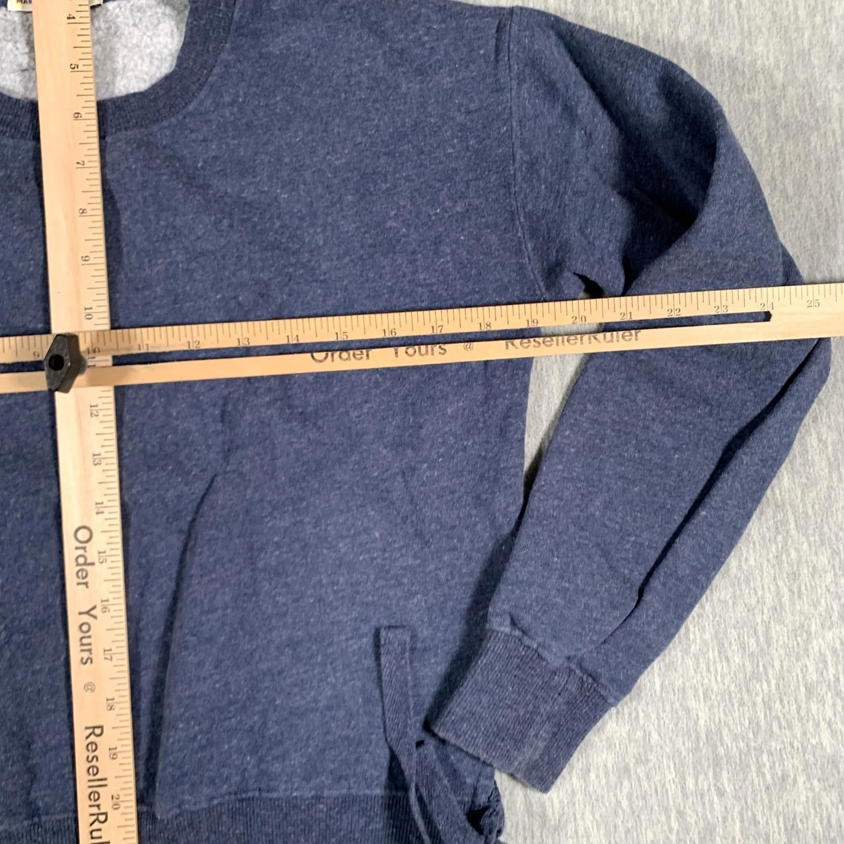 Marine Layer Marine Layer Sweatshirt Womens Small Blue Side Tie Fleece Crewneck Pullover Top Size S / US 4 / IT 40 - 6 Thumbnail