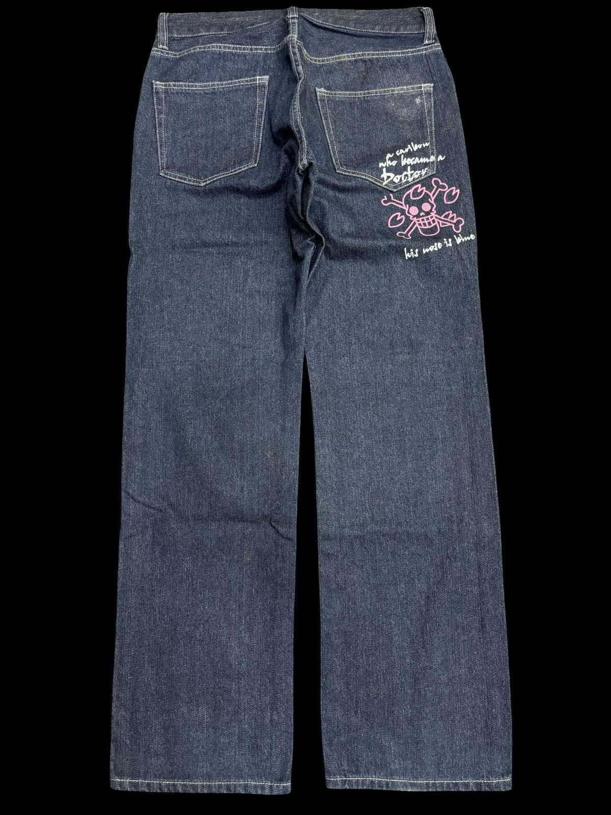 Anime 💥Anime Lover Style💥One Piece Pirate Lfe Relaxed Denim F547 Size US 34 / EU 50 - 2 Thumbnail