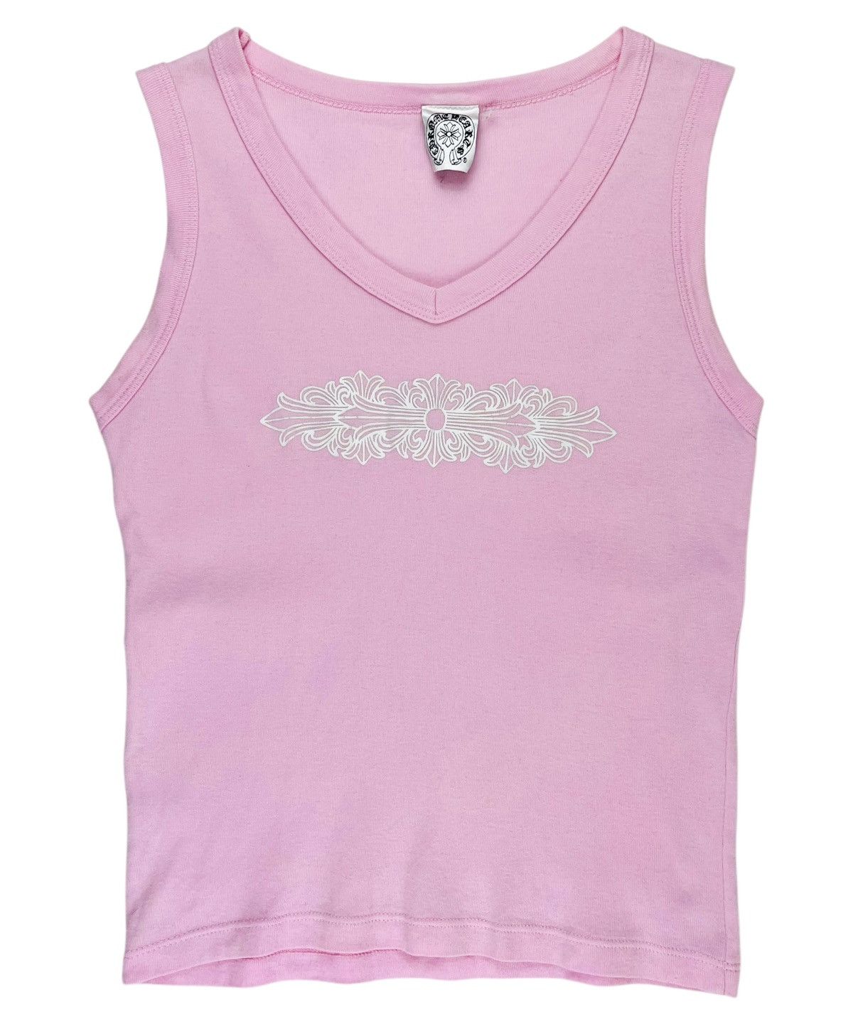 Chrome Hearts Floral Cross Pink Logo L/S Chrome Hearts Multicolor 