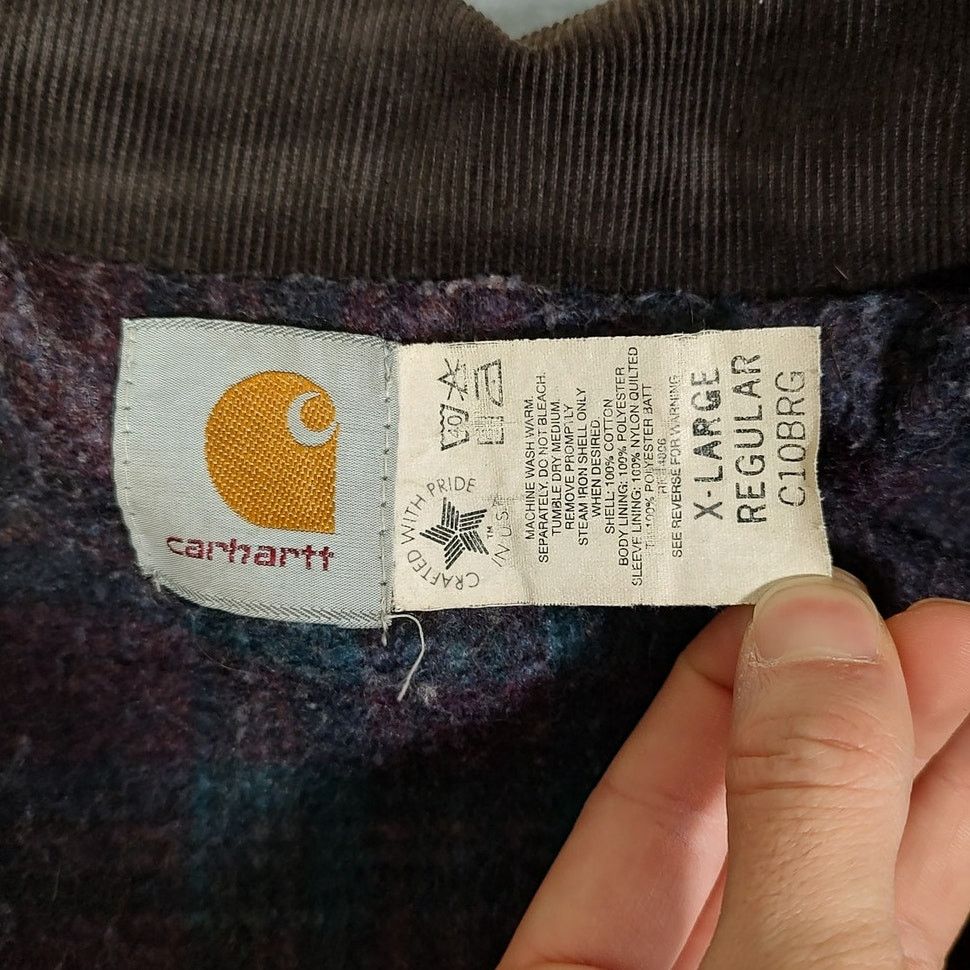 Carhartt VTG 90s Carhartt C10BRG blanket lined work jacket mns XL Size US XL / EU 56 / 4 - 7 Thumbnail