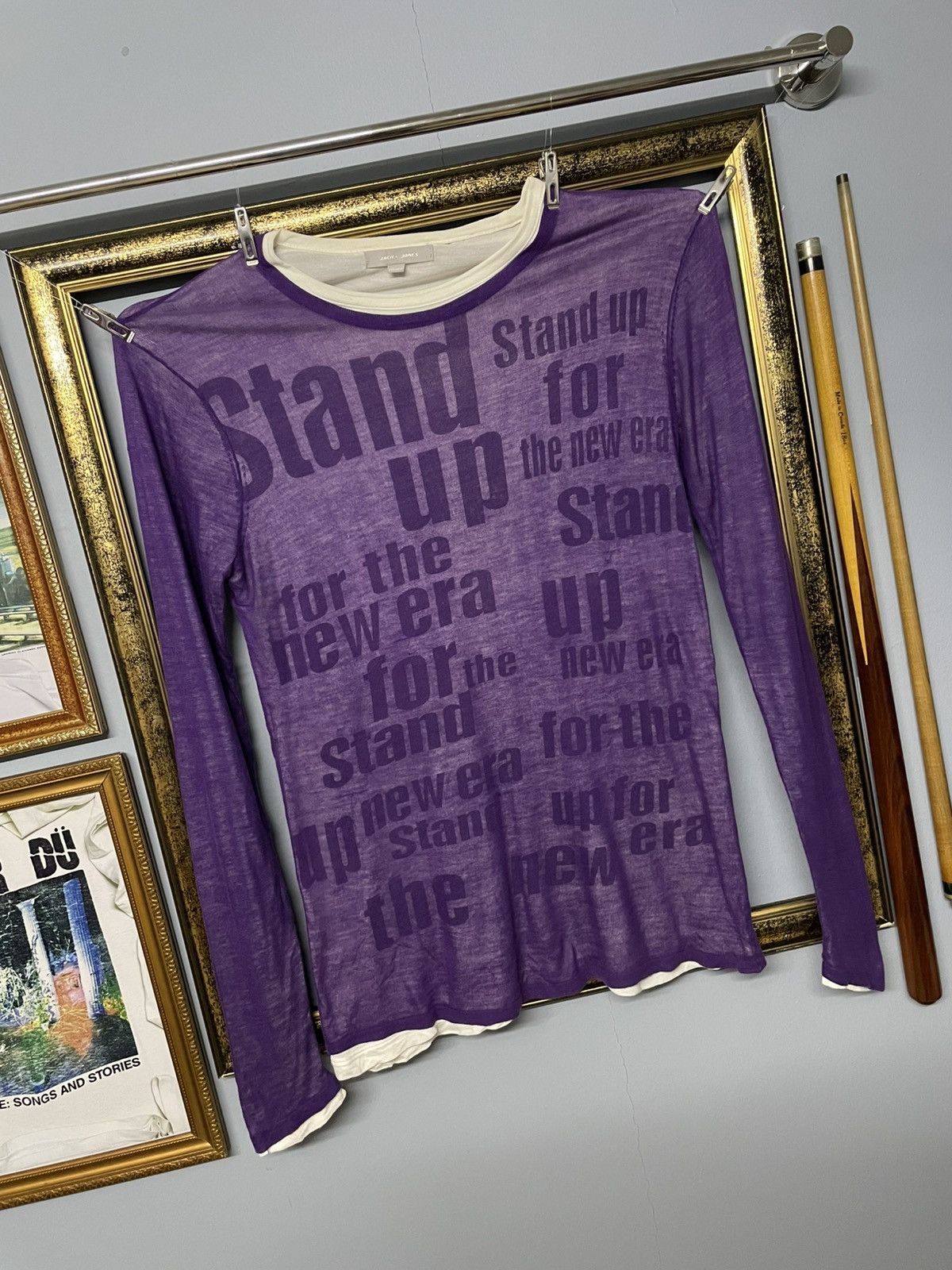 Hysteric Glamour Vintage 1990s Designer Japan Jack&Jones ‘Stand Up New Era’ Size US M / EU 48-50 / 2 - 2 Thumbnail
