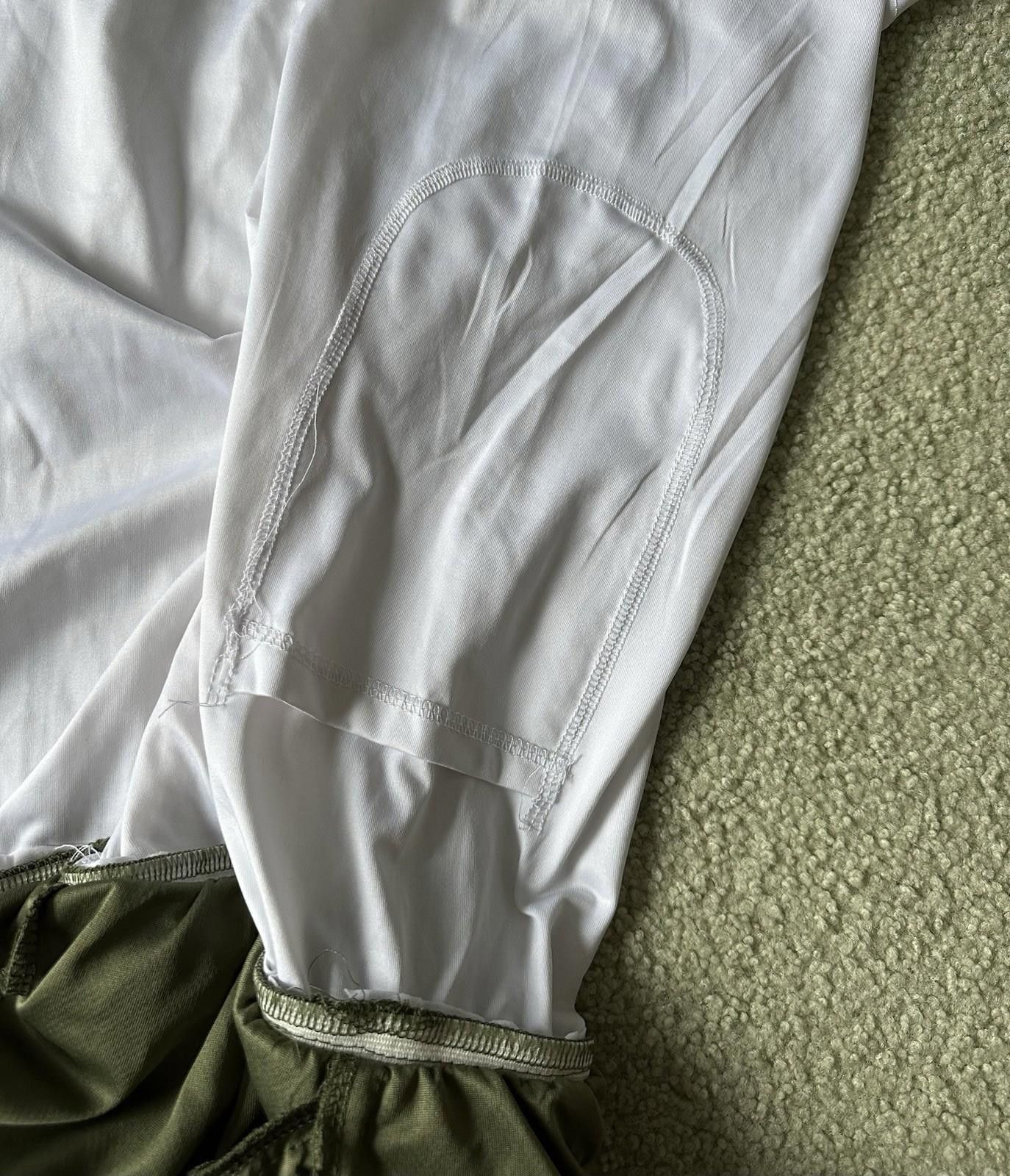 The Unbranded Brand Men’s Green Athletic Shorts, Liner & Inner Phone Pocket Size US 32 / EU 48 - 3 Thumbnail