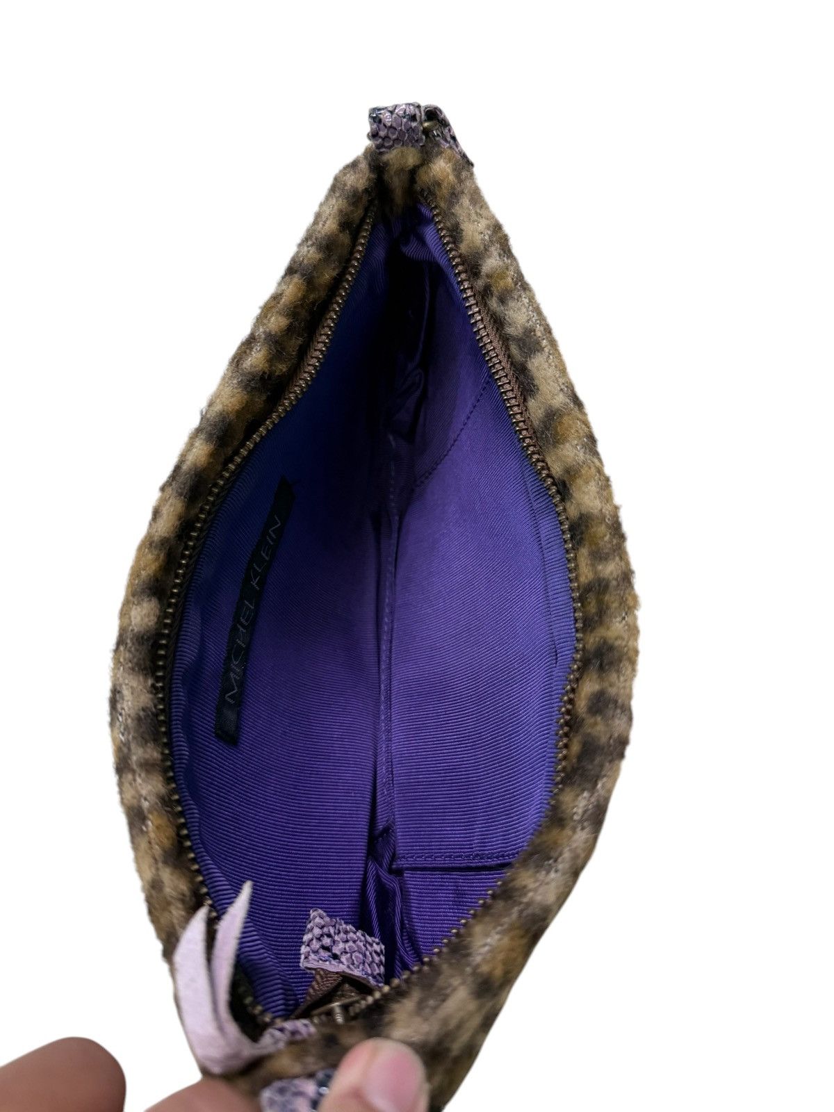 Michel Klein MICHEL KLEIN LEOPARD POCHETTE BAG Size ONE SIZE - 7 Thumbnail
