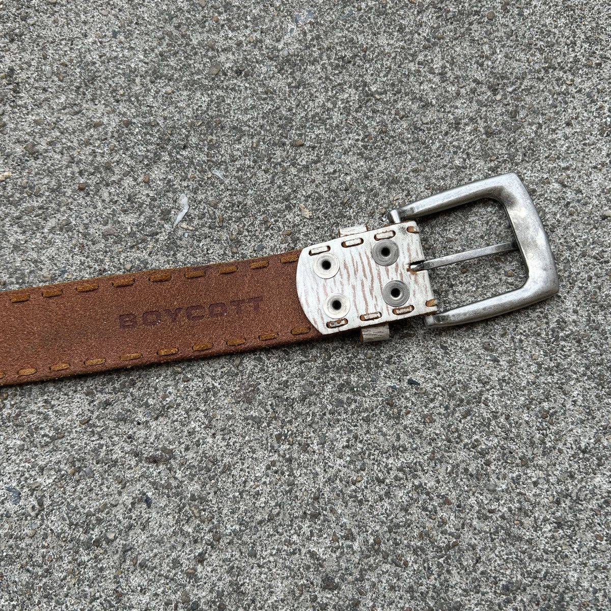 Vintage Vintage studded leather belt (Kapital Style) Size ONE SIZE - 15 Thumbnail