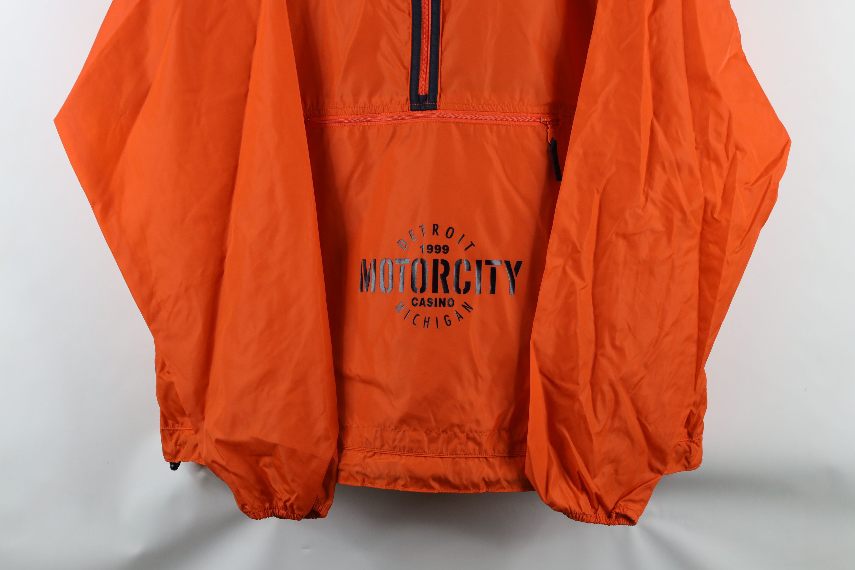 Vintage Vintage 90s Streetwear Motor City Casino Windbreaker Jacket Size US XL / EU 56 / 4 - 3 Thumbnail