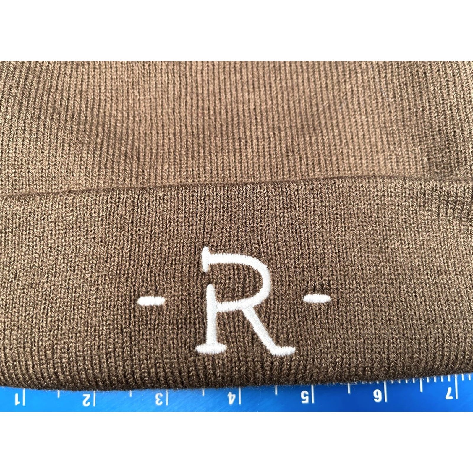 Port & Company Port & Company Beanie Mens One Size Brown Knit Cuffed Winter Embroidered R Logo Size ONE SIZE - 2 Thumbnail