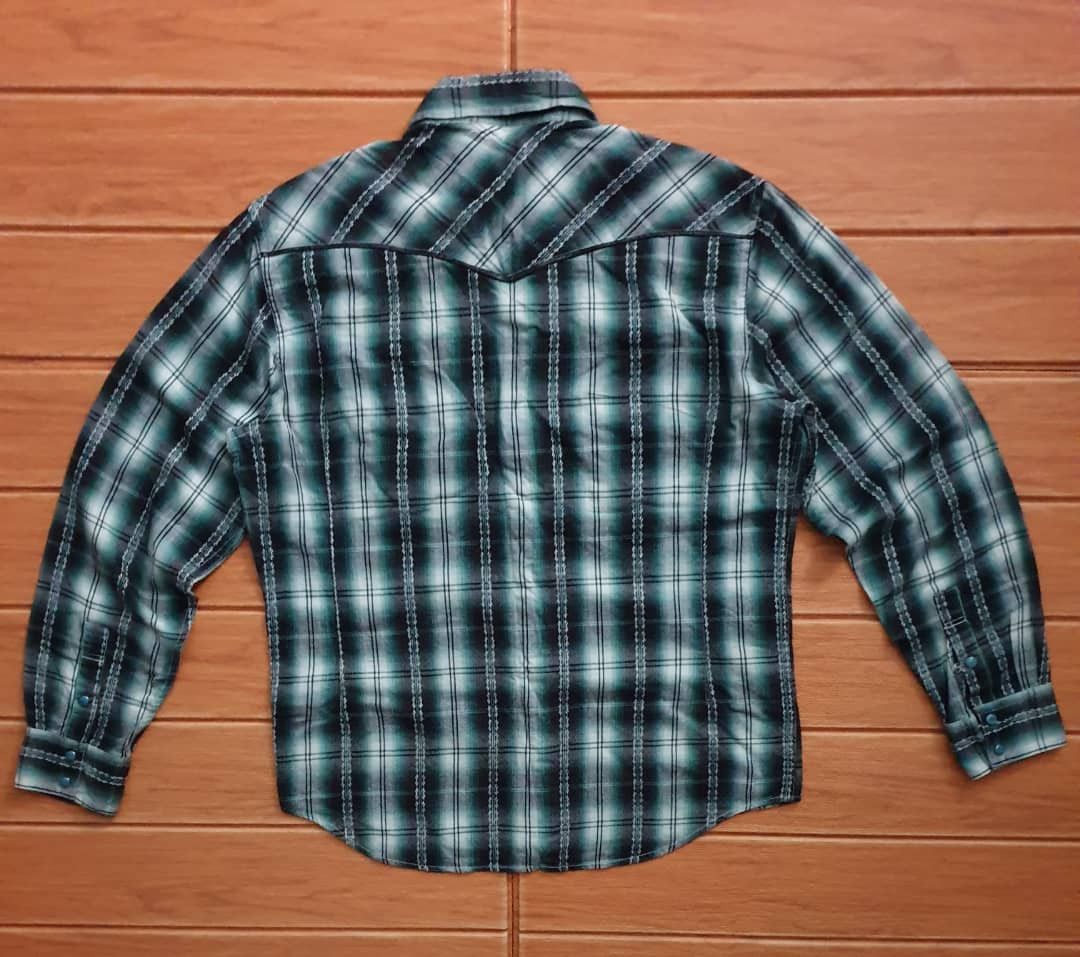 PPFM 💥Ikka checkered smile pocket western shirt Size US L / EU 52-54 / 3 - 3 Thumbnail