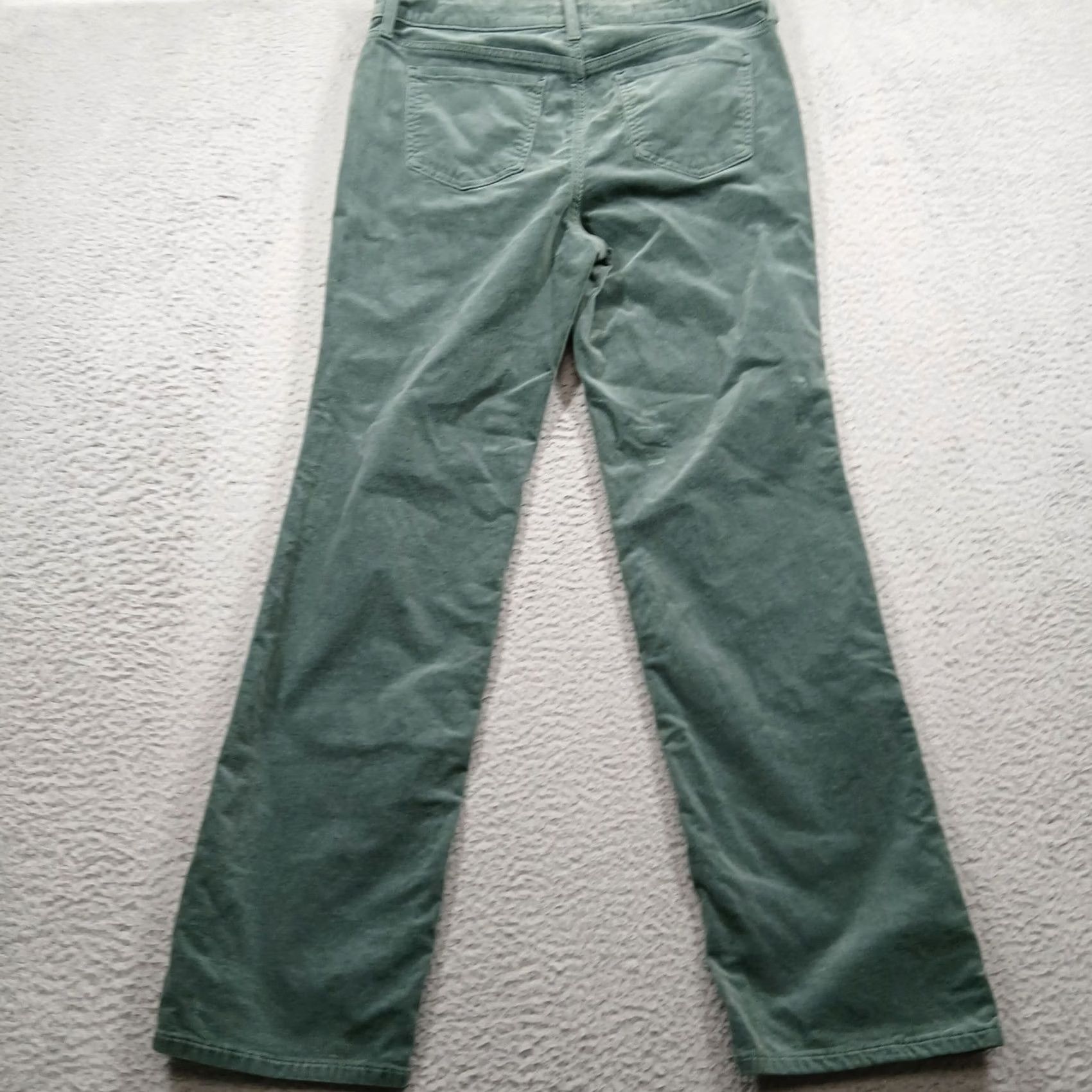 NYDJ NYDJ Marilyn Straight Corduroy Pants Women 8 Sage Leaf Green Lift Tuck EUC Size 30" / US 8 / IT 44 - 3 Thumbnail