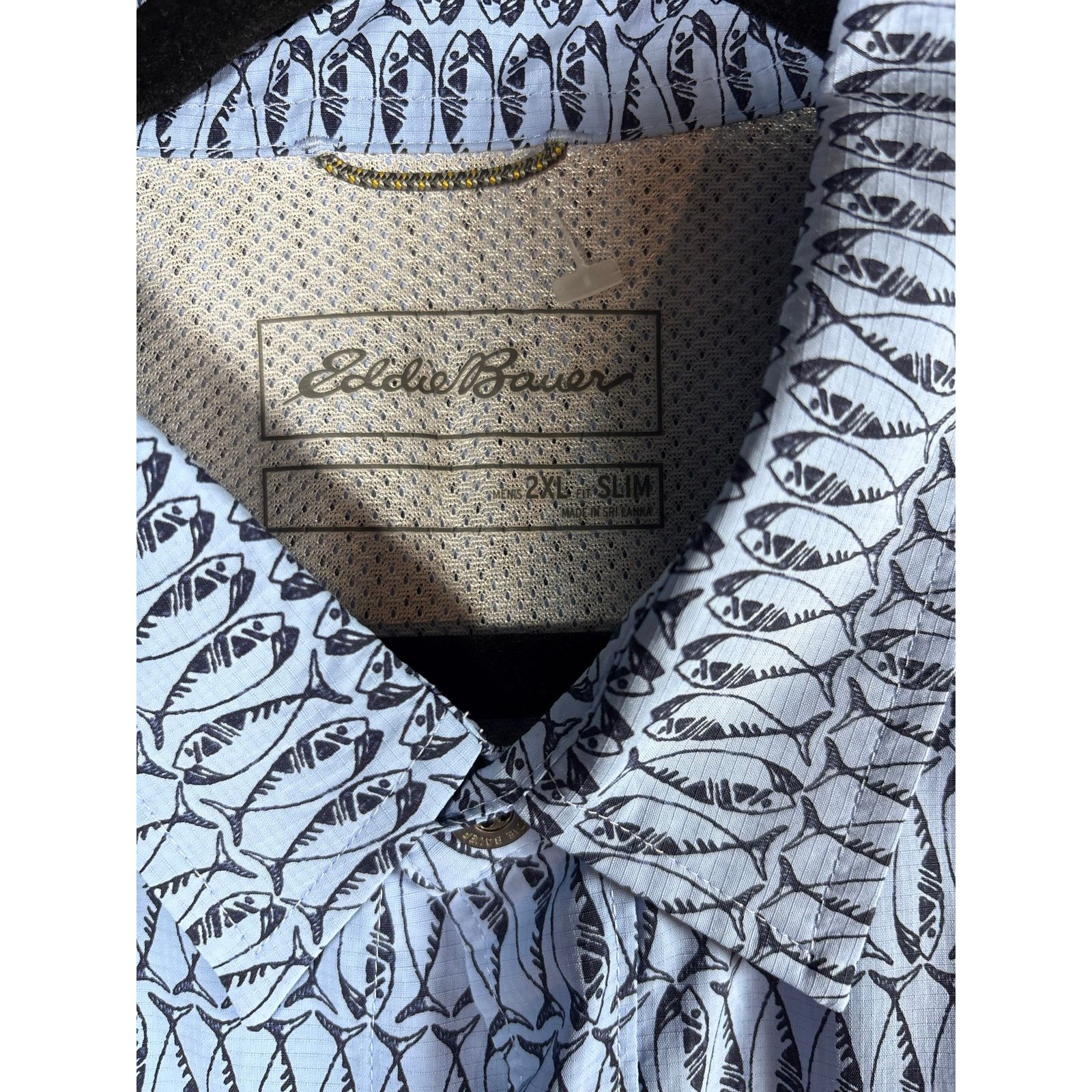 Eddie Bauer Eddie Bauer Button Shirt Men’s 2XL Fish Print Short Sleeve Size US XXL / EU 58 / 5 - 4 Thumbnail