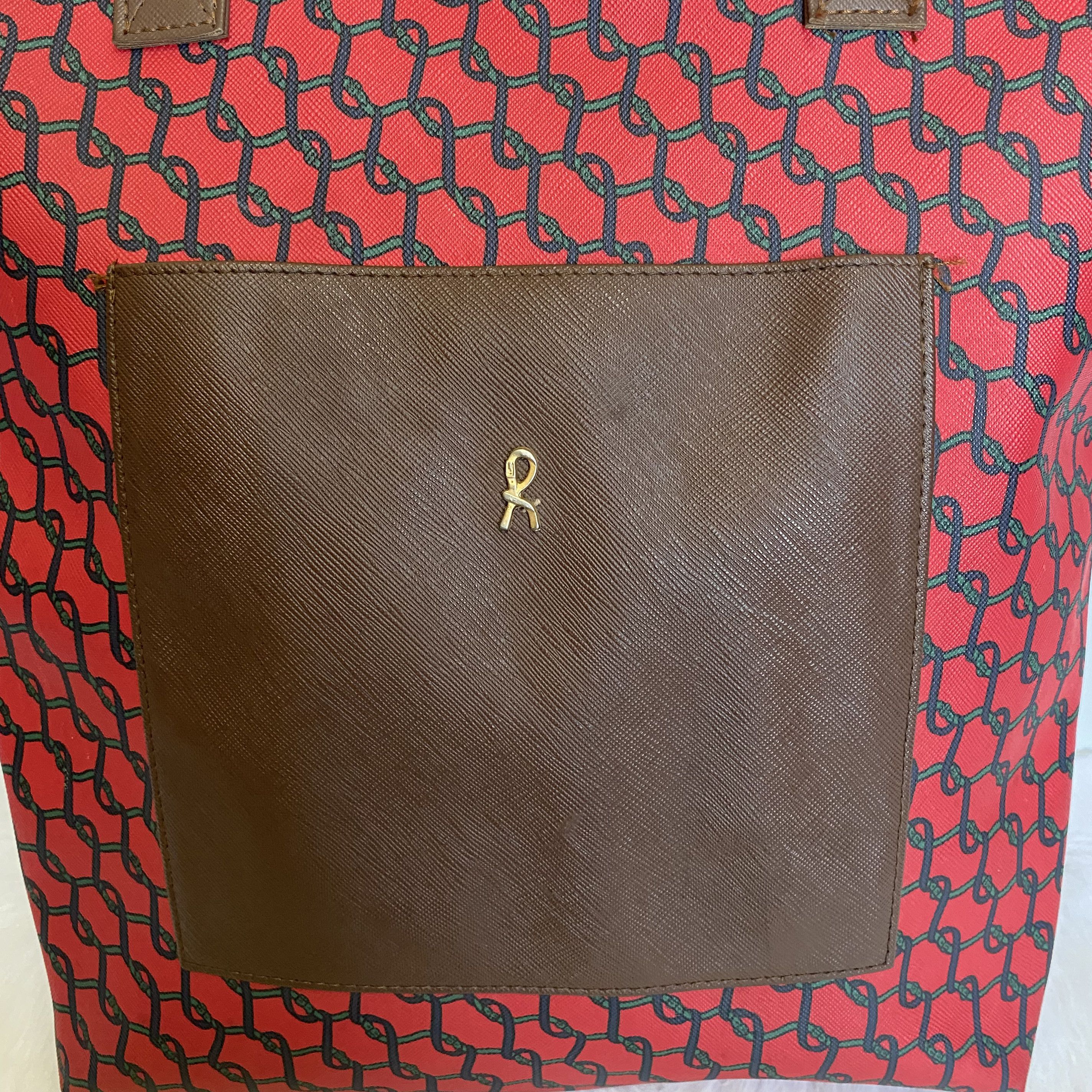 Roberta di Camerino × Vintage ROBERTA di CAMERINO Vintage Chainlink PVC Leather Tote Bag Size ONE SIZE - 9 Thumbnail